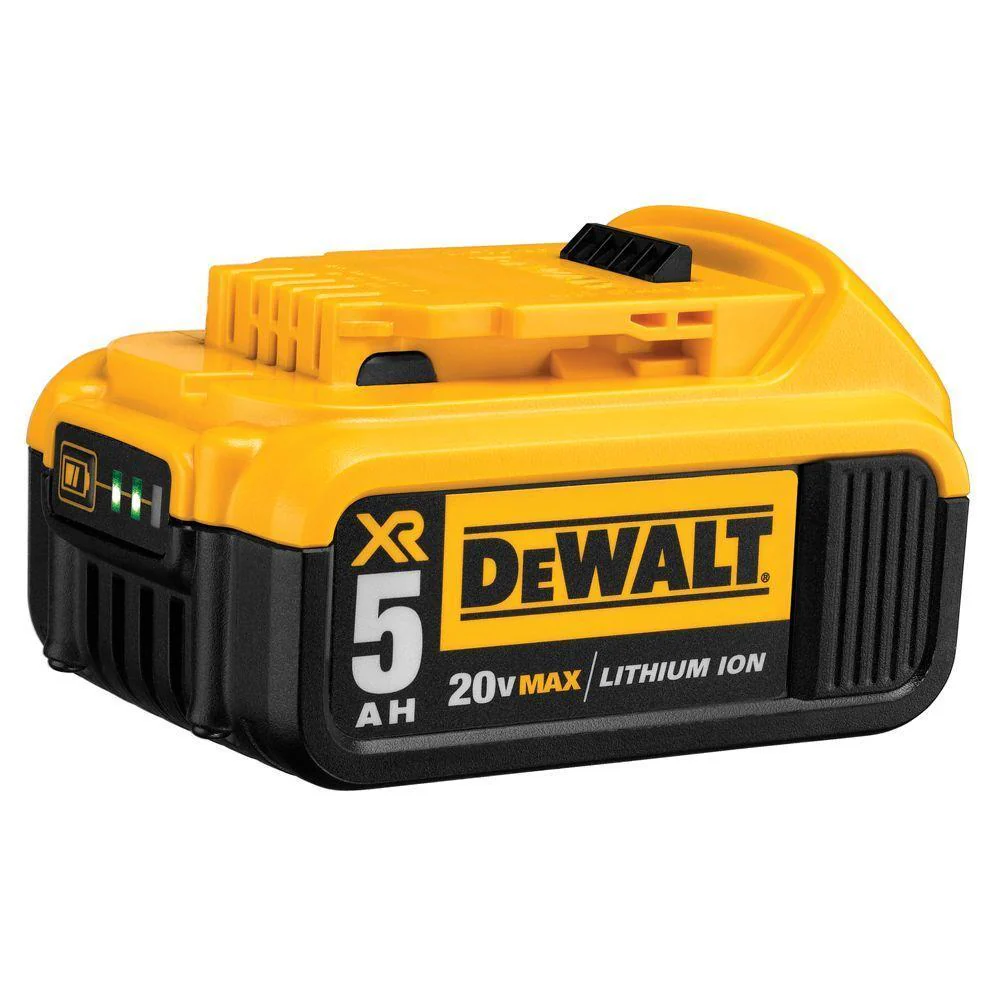 2025 DeWALT DCB205-2 20V MAX Premium XR 5.0Ah Lithium-Ion Batterij voor Elektrisch Gereedschap - 2 Stuks