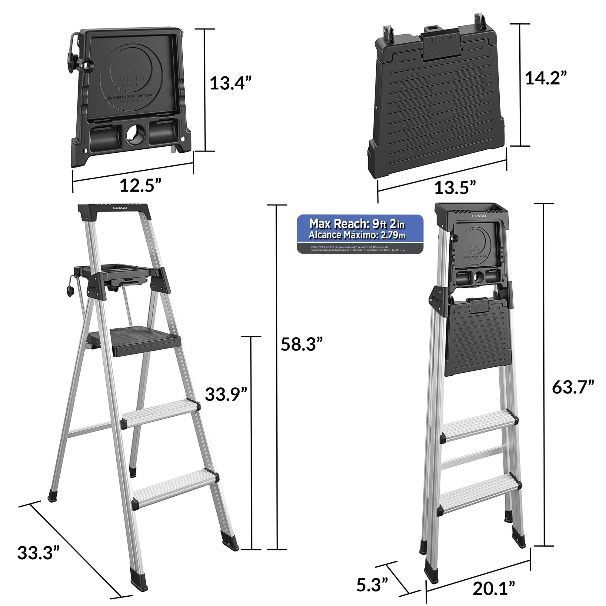 Cosco Premium 5-Voet Ladder voor Projecten