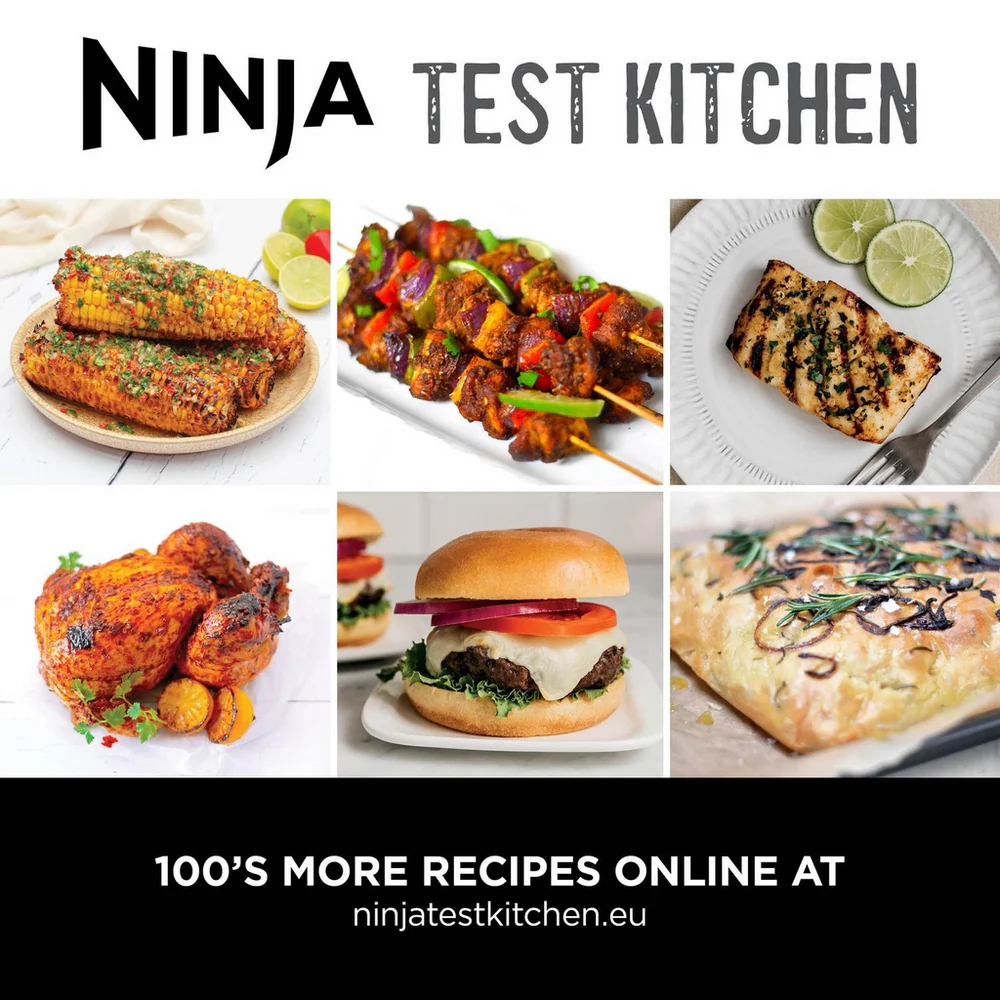 2025 Ninja 5-in-1 Grill en Airfryer 5,7L met Digitale Kooksonde - Zwart en Zilver