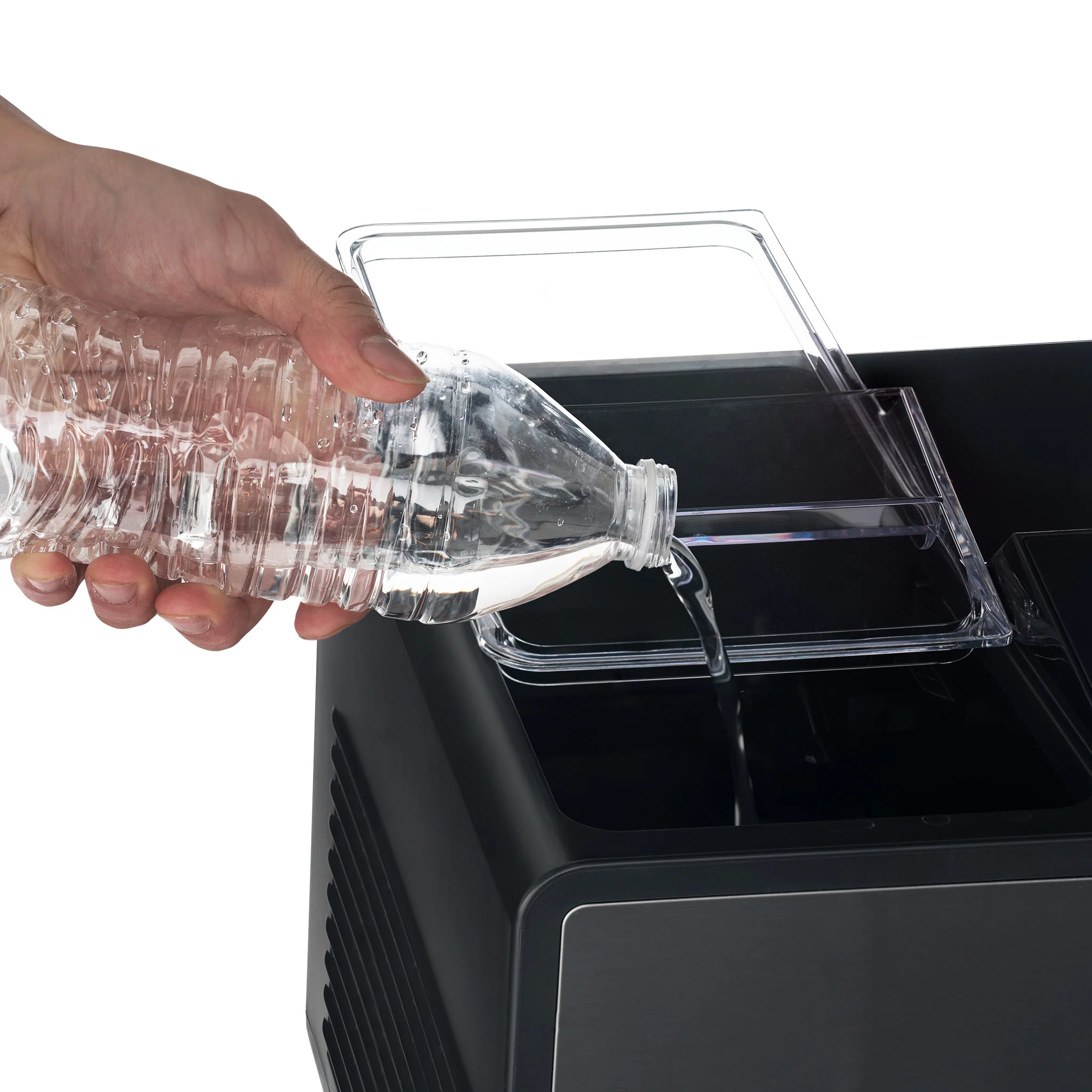 2025 Luma? Bovenblad Ijsmachine, Nugget Ijs, 44 lbs/dag, Zwart Roestvrijstaal