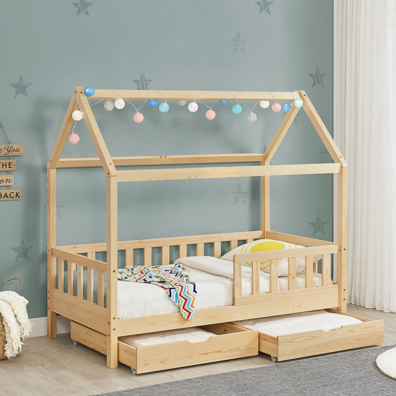 2025 Kinderbed Marli 90 x 200 cm met opberglade