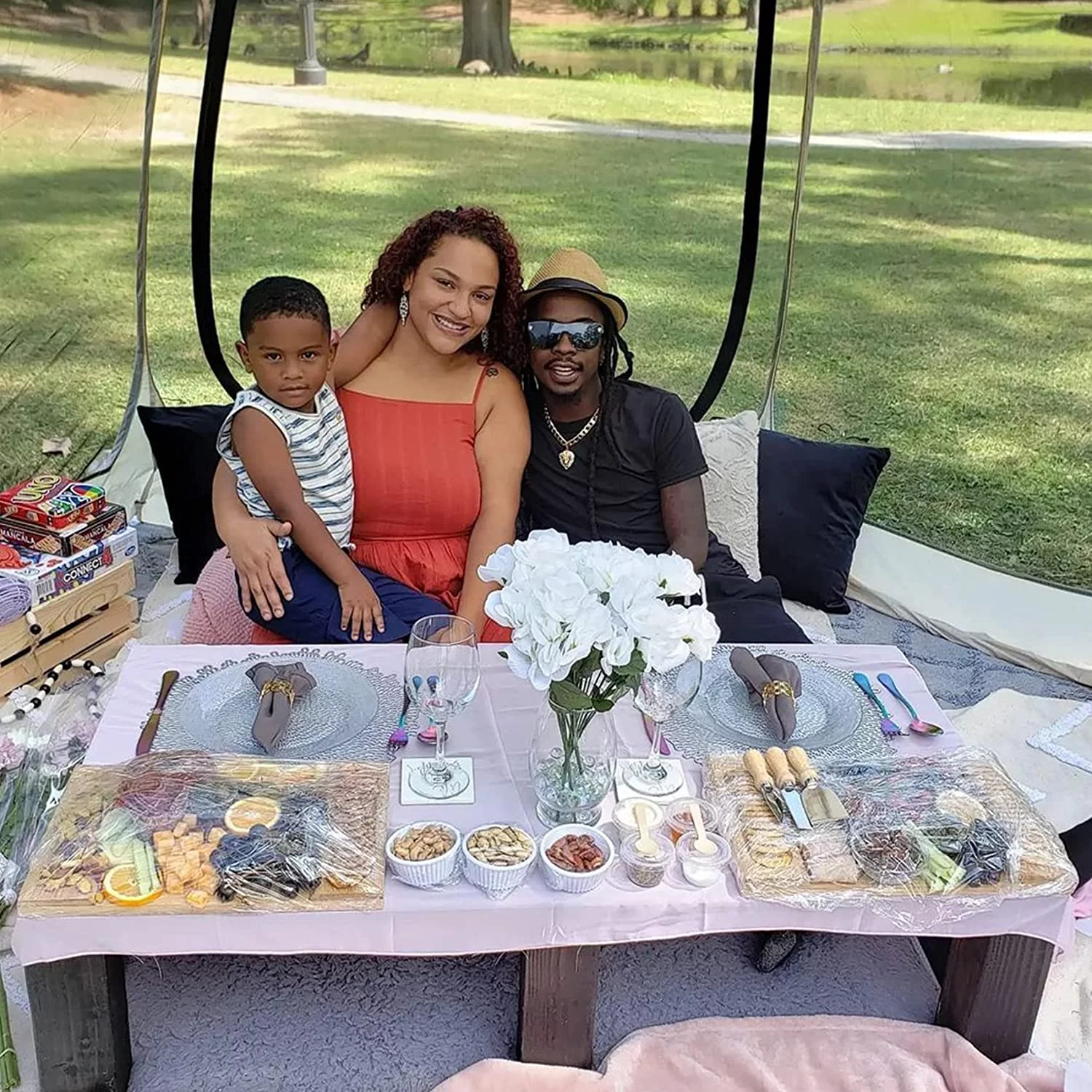 Leedor Instant Shelter met Muskietennet, Outdoor Paviljoen voor Terras, Zonnescherm 3m x 3m, Grijs