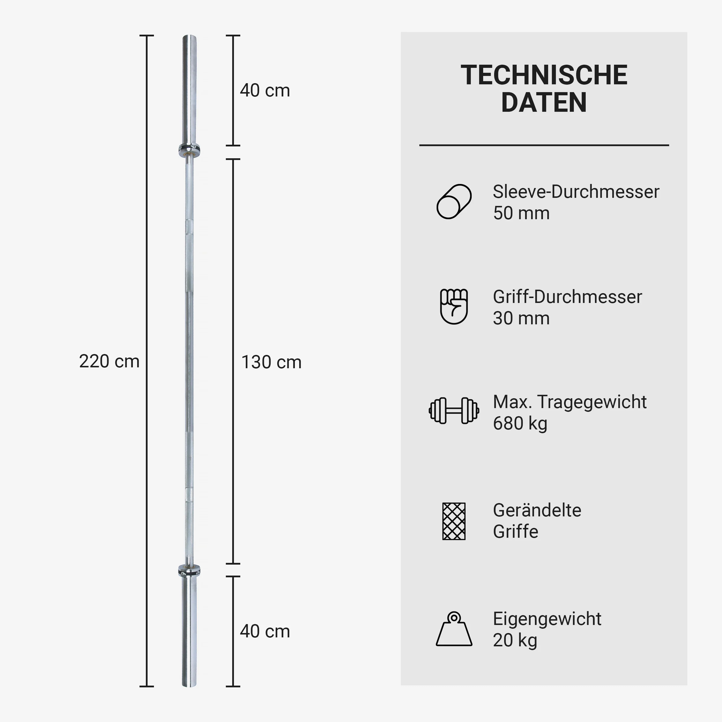 2025 Olympia Langhantelstange