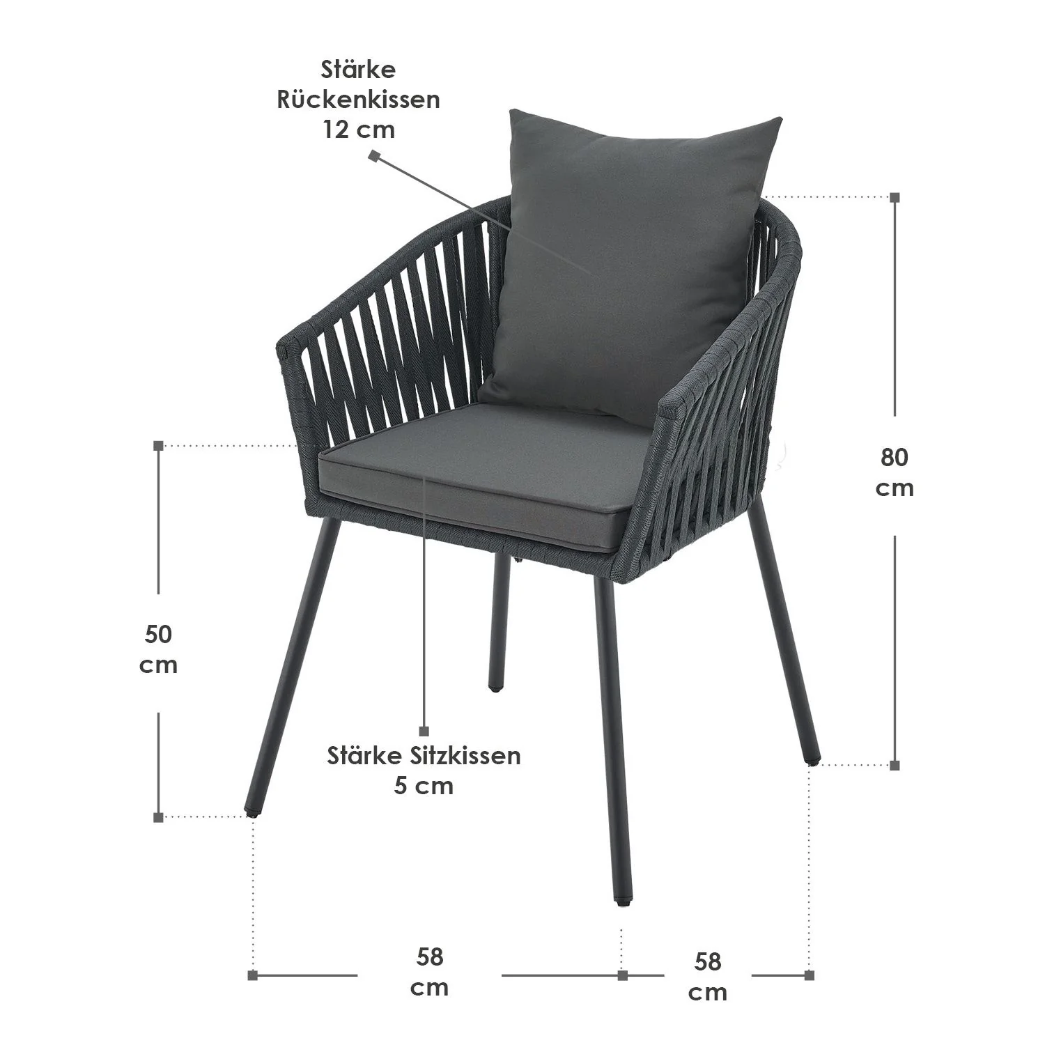 2025 Set van 2 Rope Stoelen