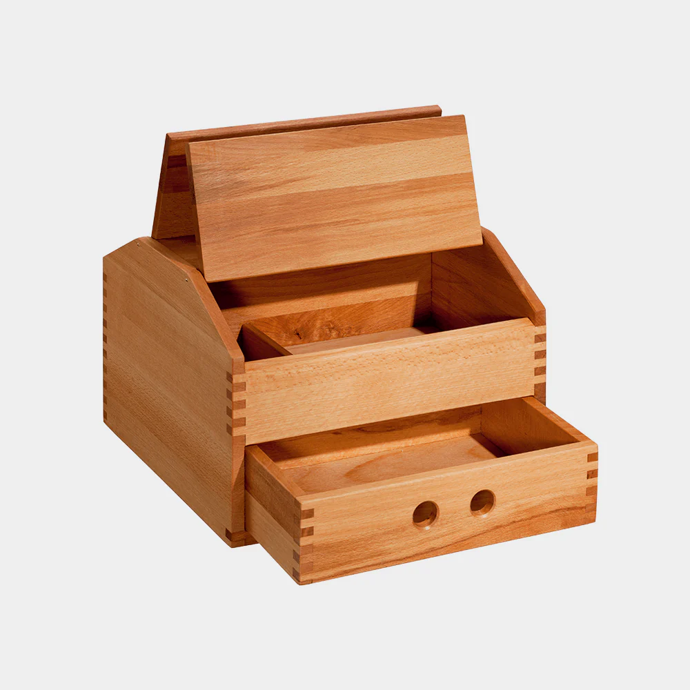 2025 Schuhputzkiste aus ge?ltem Buchenholz