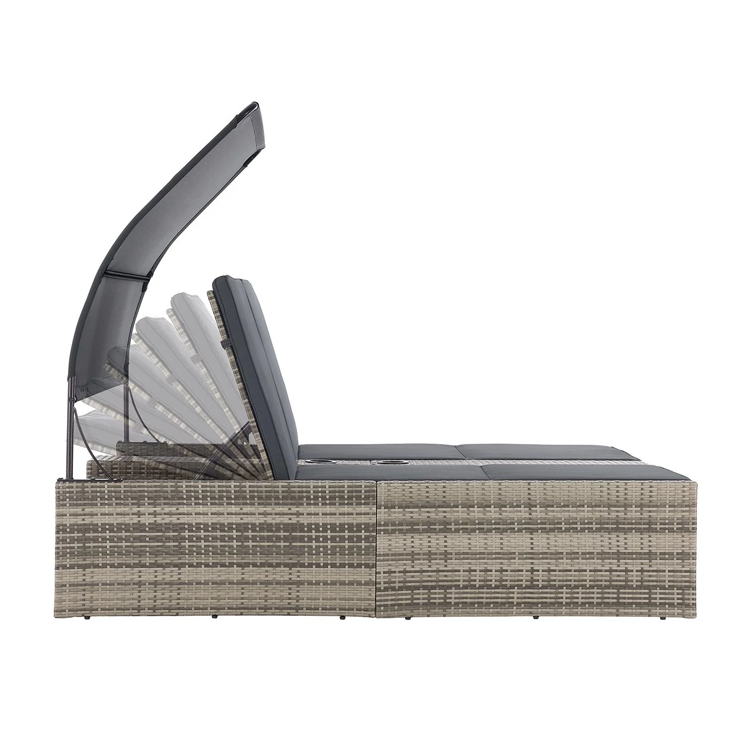 2025 Polyrattan Dubbele Ligstoel Syros