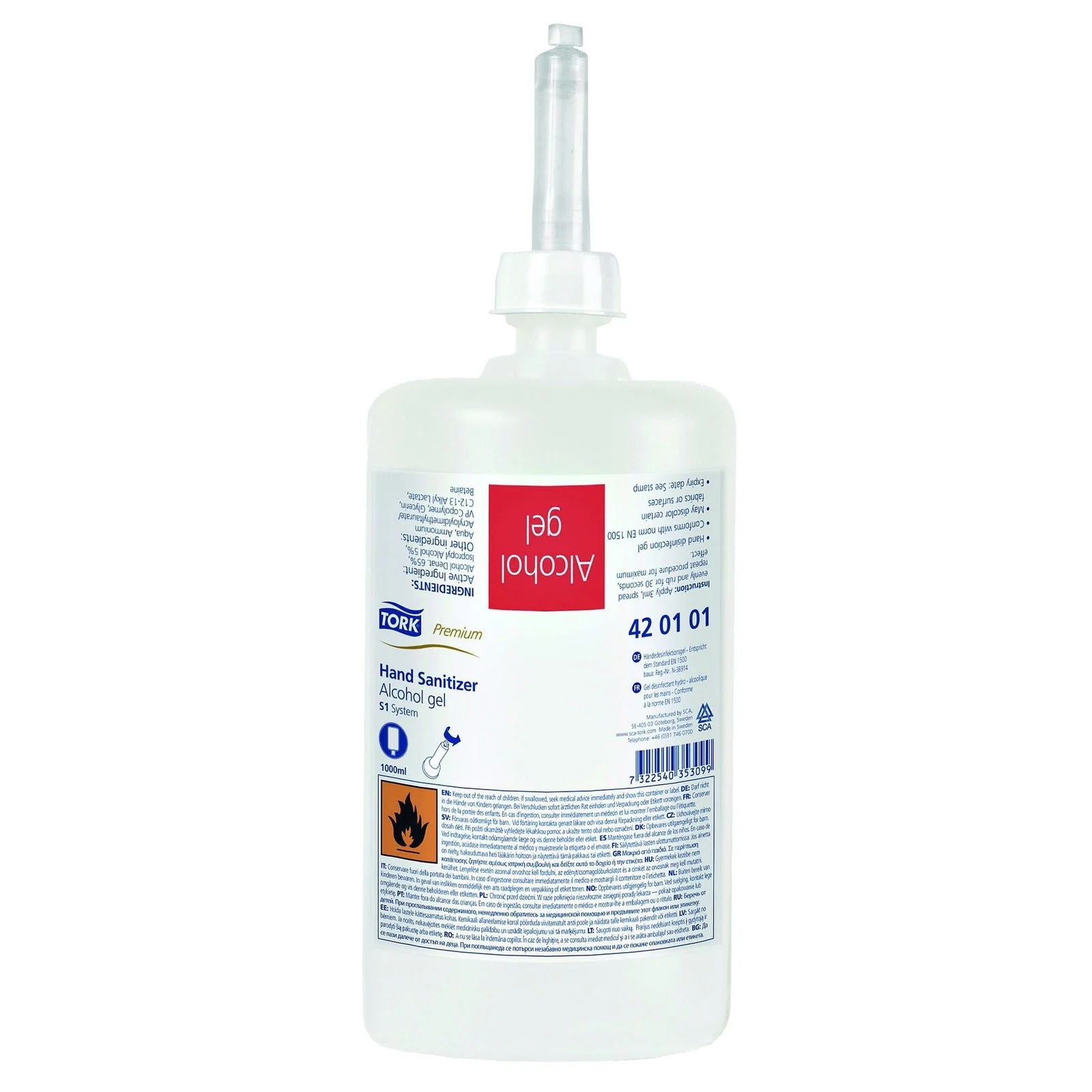 2025 Premium Tork H?ndedesinfektionsgel 6 x 1 Liter