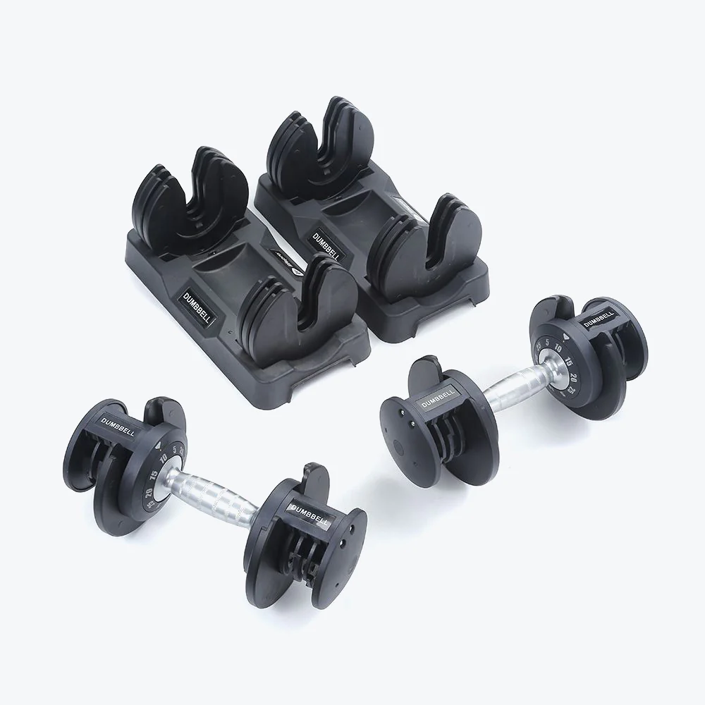2025 Compacte Verstelbare Dumbbells 2,3-11,3 kg �C Duurzame Gietijzeren Dumbbells met Draai- en Vergrendelmechanisme voor Veelzijdige Thuistraining