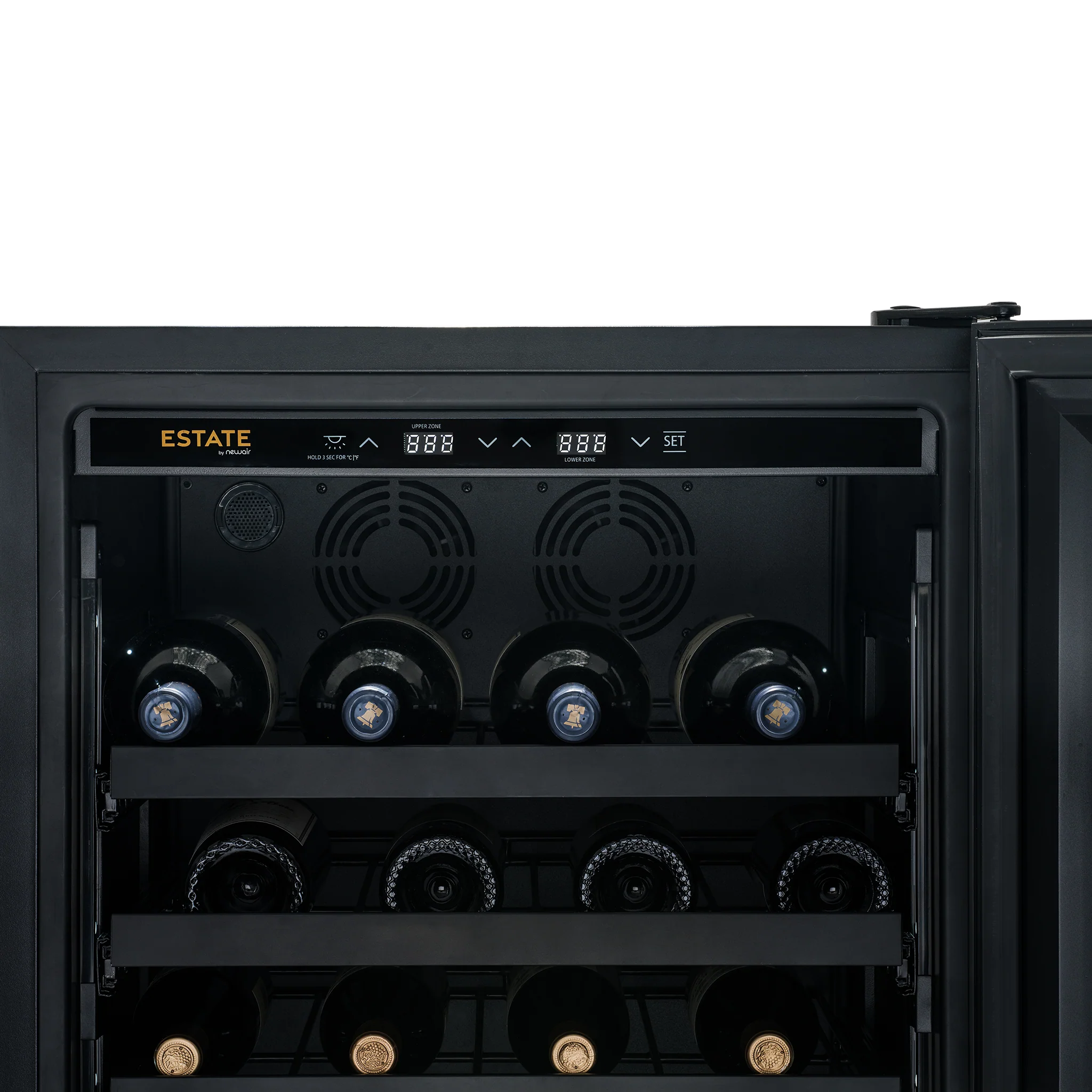 2025 Premium ESTATE Koelkast van 24�� met Dubbele Zone voor Wijn en Dranken