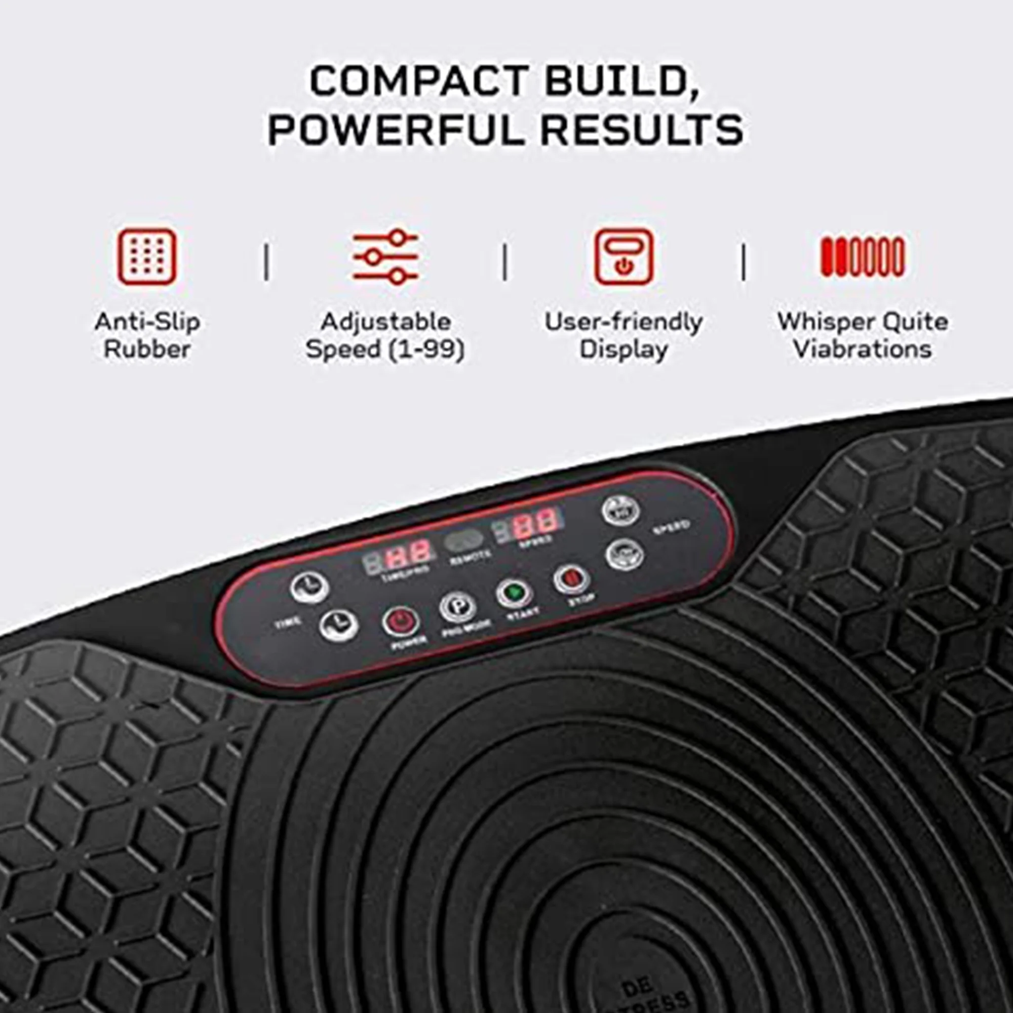 2025 LifePro Waver Mini �C Compacte trilplaat met trainingsbanden, zwart