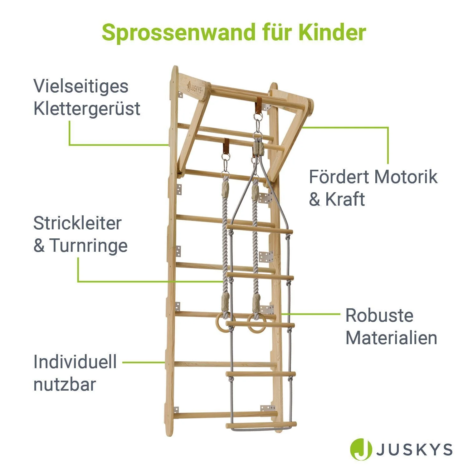 2025 Sprossenwand f��r Kinder �C Klimmuur voor Kinderen