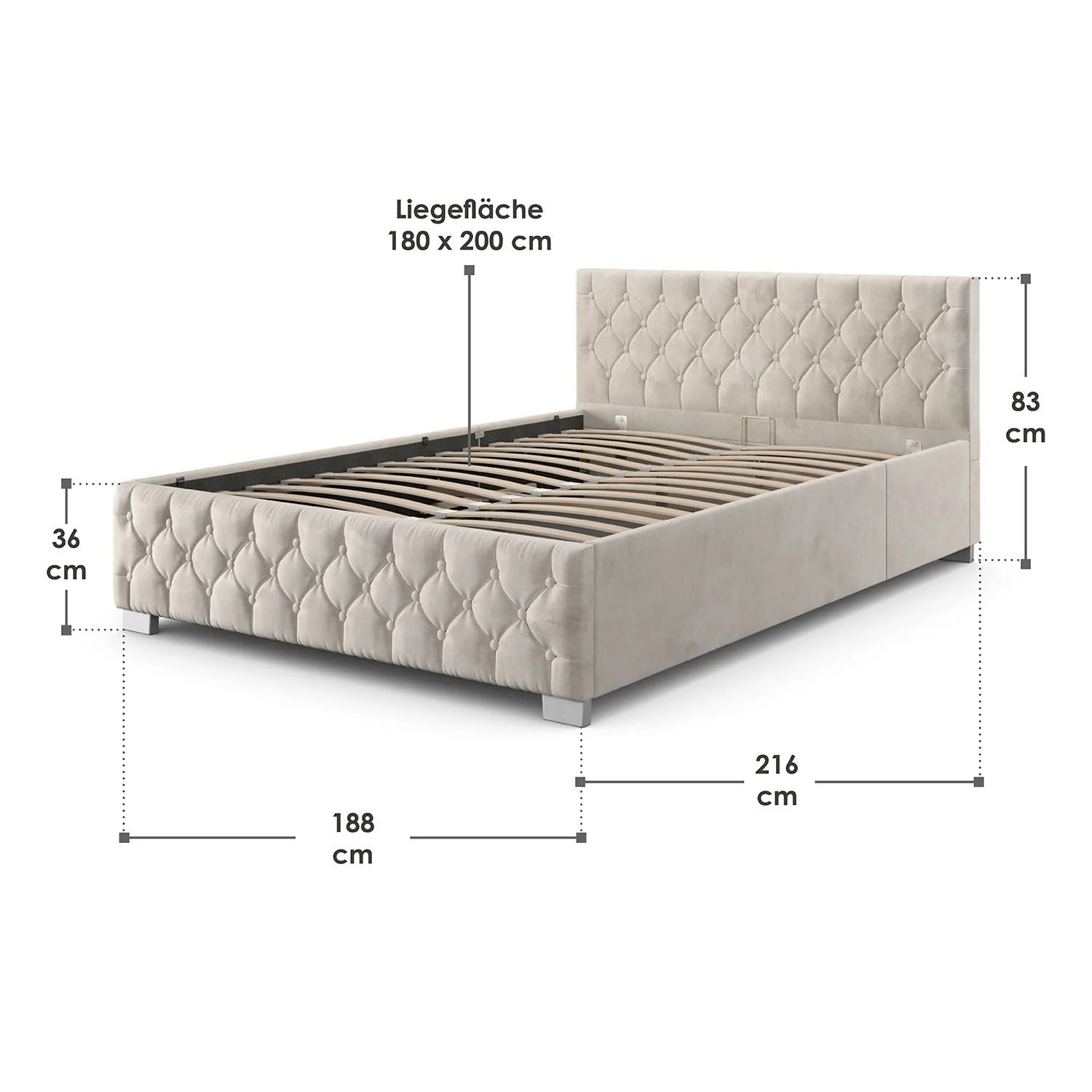 2025 Polsterbett Nizza