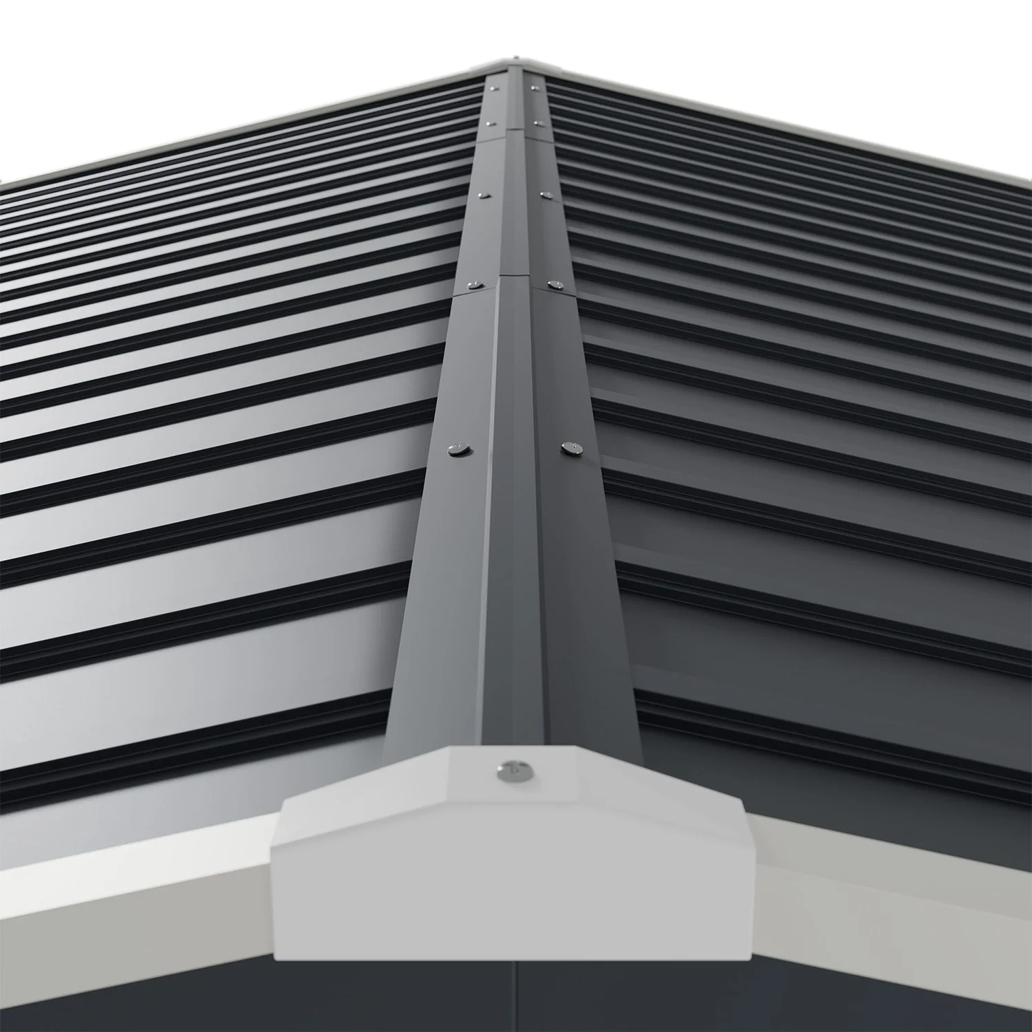 2025 Metalen tuinschuur M in donkergroen voor de tuin