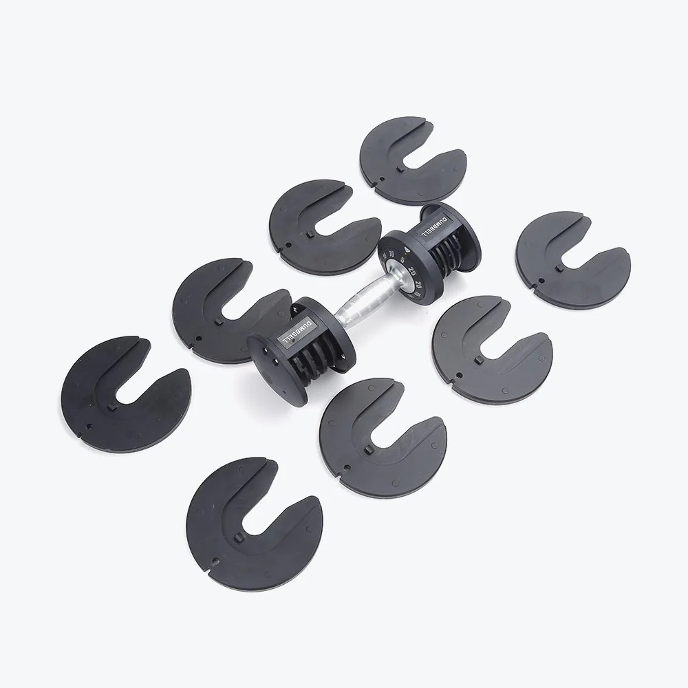 2025 Compacte Verstelbare Dumbbells 2,3-11,3 kg �C Duurzame Gietijzeren Dumbbells met Draai- en Vergrendelmechanisme voor Veelzijdige Thuistraining