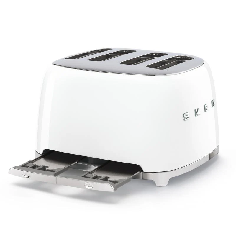 2025 SMEG TSF03WHUK Broodrooster voor Vier Sneetjes in Wit