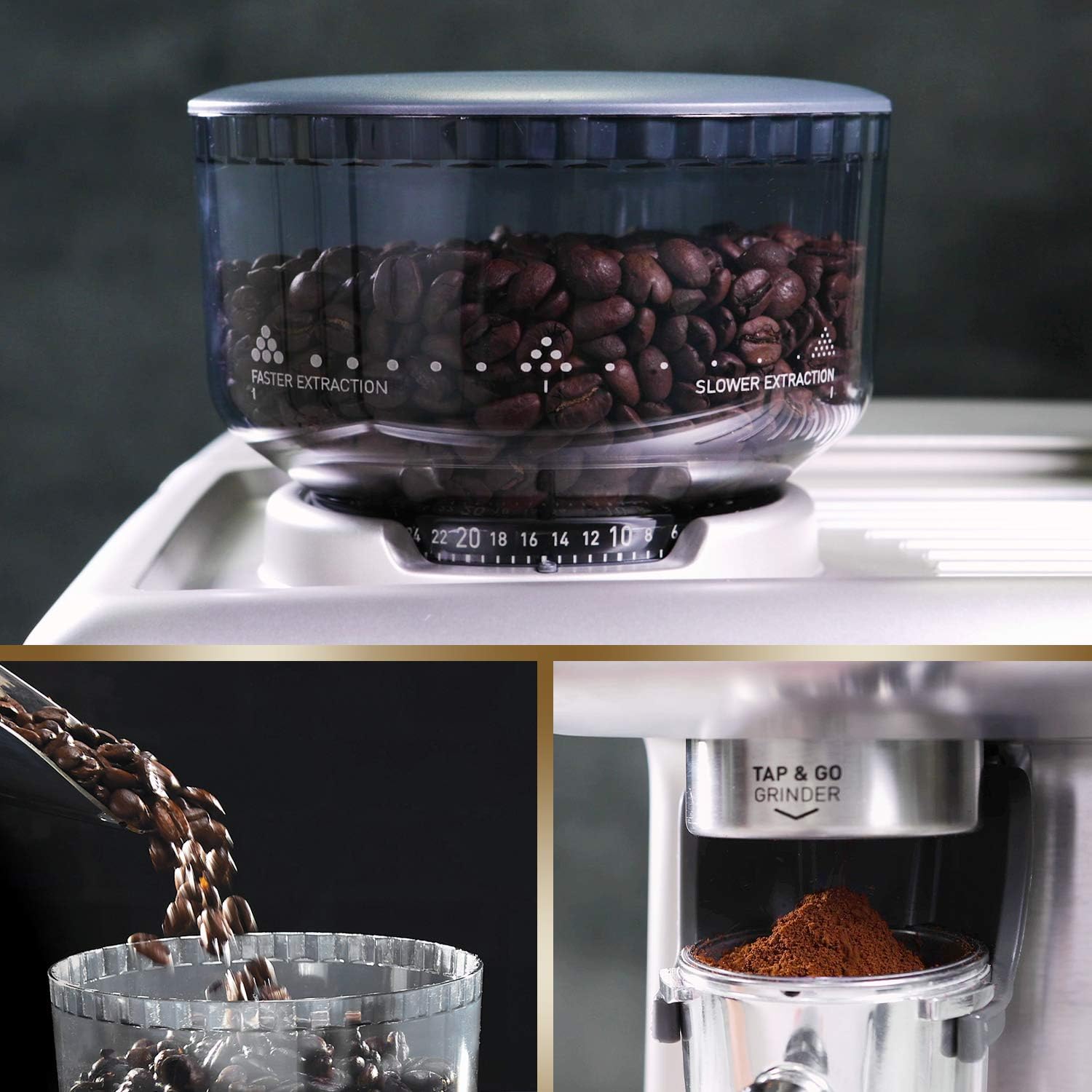 Breville VCF126X Barista Max Coffee Machine, Stainless Steel
