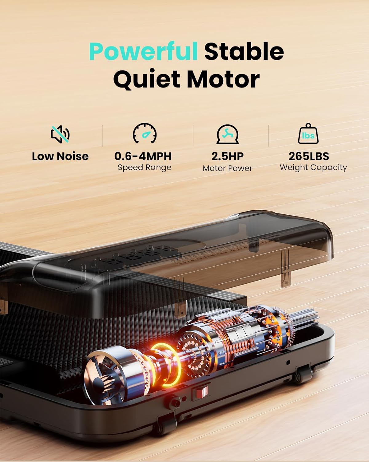 2025 Caminadora Walking Pad met Hellingshoek voor Thuiswerken �C Draagbare Loopband van 2.5HP met Draagvermogen van 280 lbs, Afstandsbediening en LED-scherm