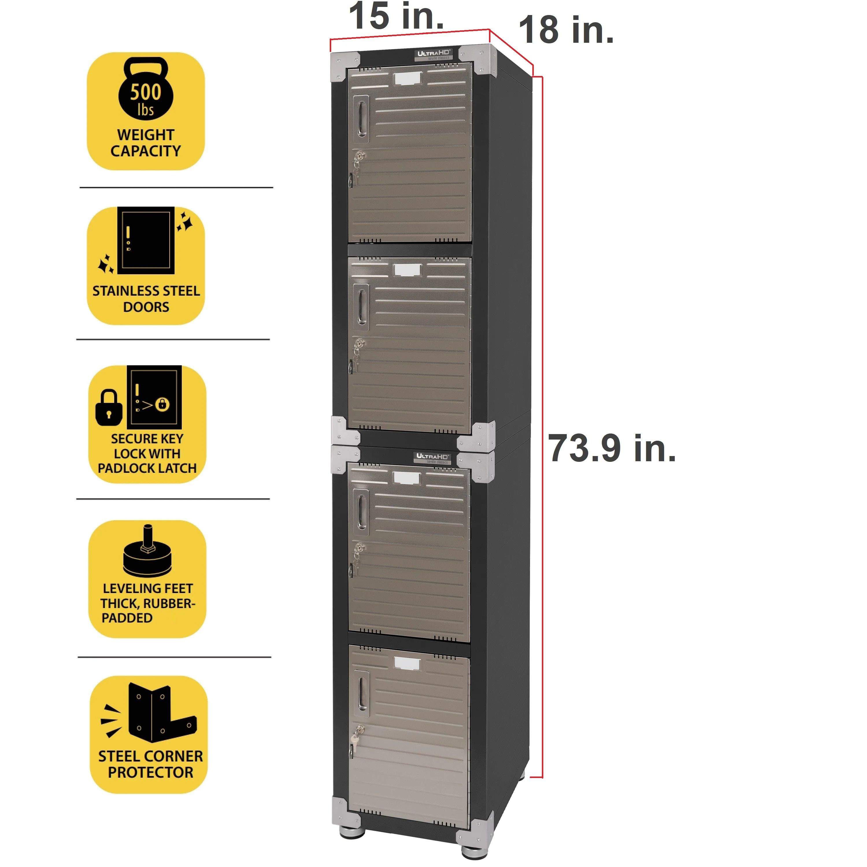 2025 UltraHD? Stapelbare Kasten met 4 Deuren