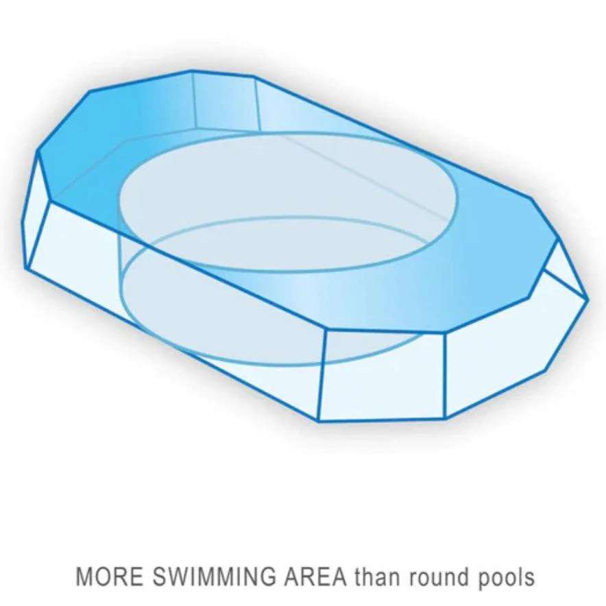 Intex Prism Frame? Ovaal Zwembad Set 16,6 x 9 voet x 48 inch Boven Grond