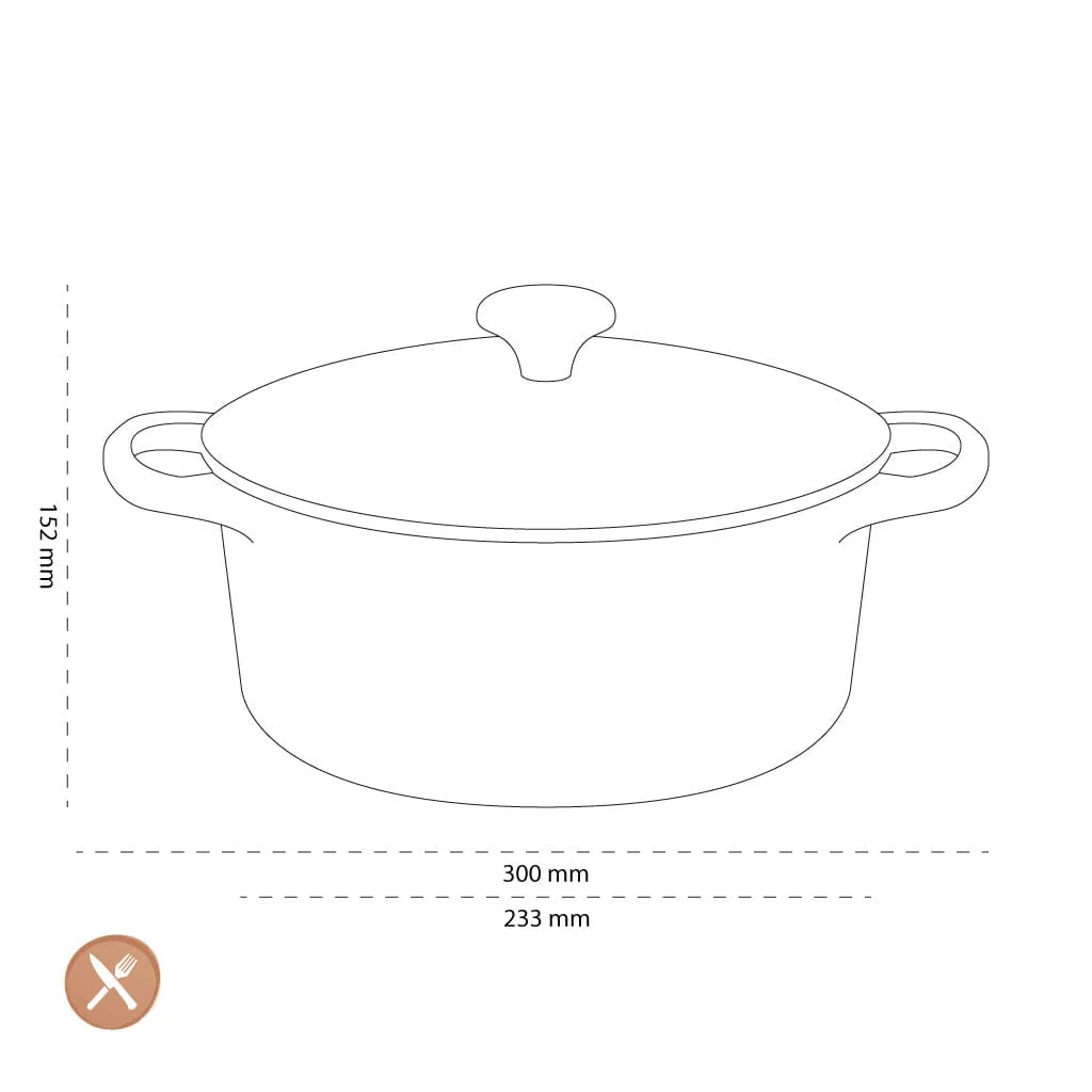 2025 Le Creuset - Signature Braad- / Stoofpan rond Mat Zwart 22 cm 3,3 l (zwarte binnenkant)