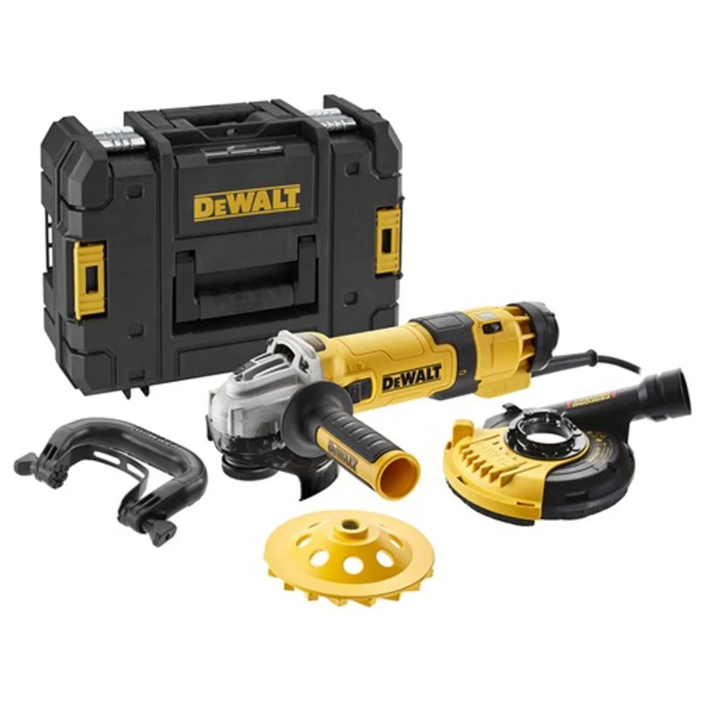2025 1500W/125mm Haakse slijper beton-oppervlakte set (DeWALT DWE4257KT-QS)