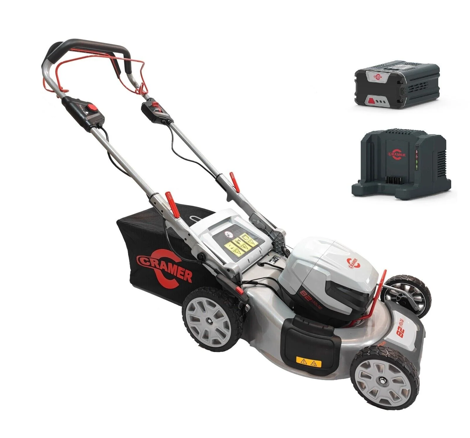 2025 Cramer 82LM51S Akku Rasenm?her 51 cm Radantrieb inkl 1X Akku 82V 3Ah M?her