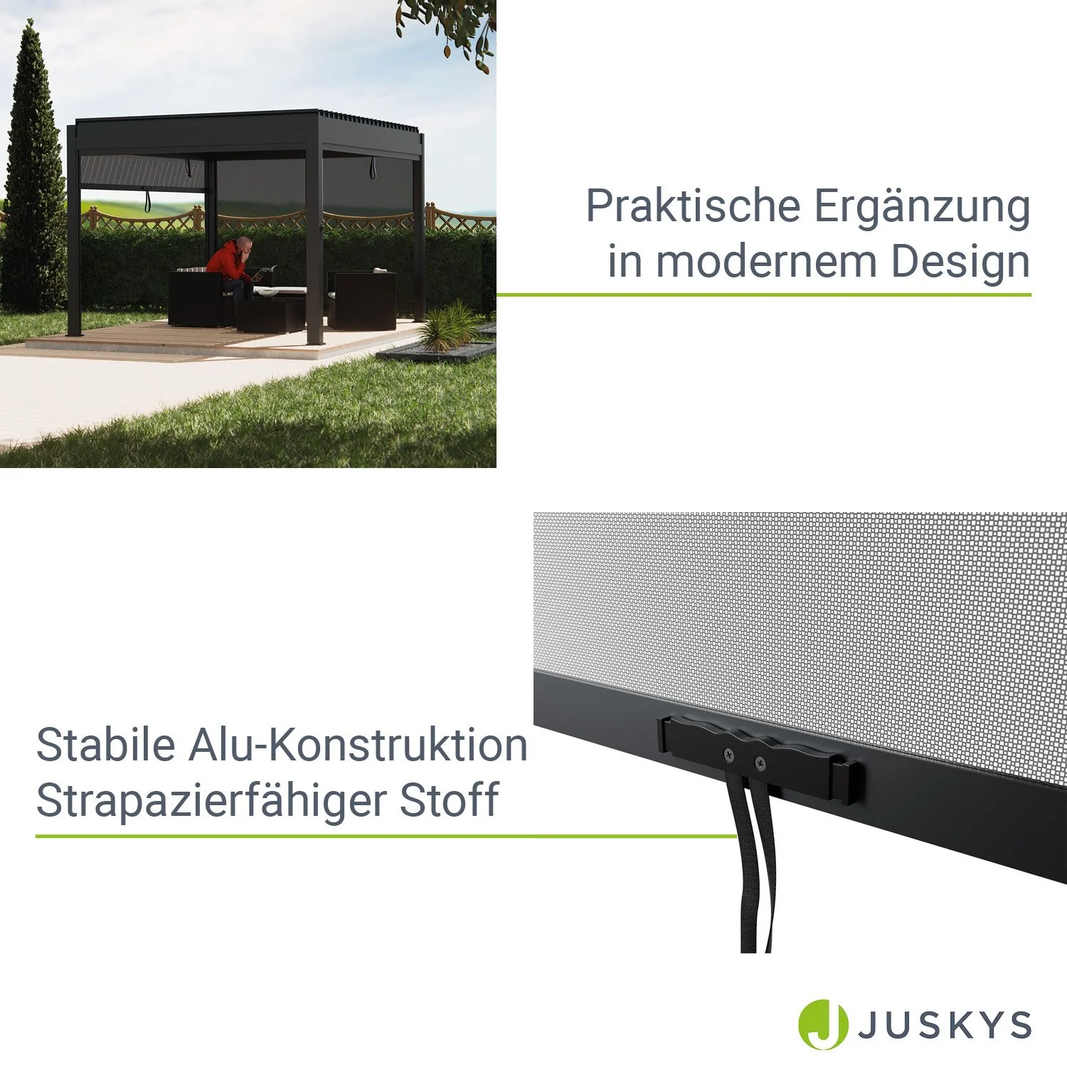 2025 Seitenwand f��r Lamellendach Tahiti - Zijkant voor Lamellendak Tahiti