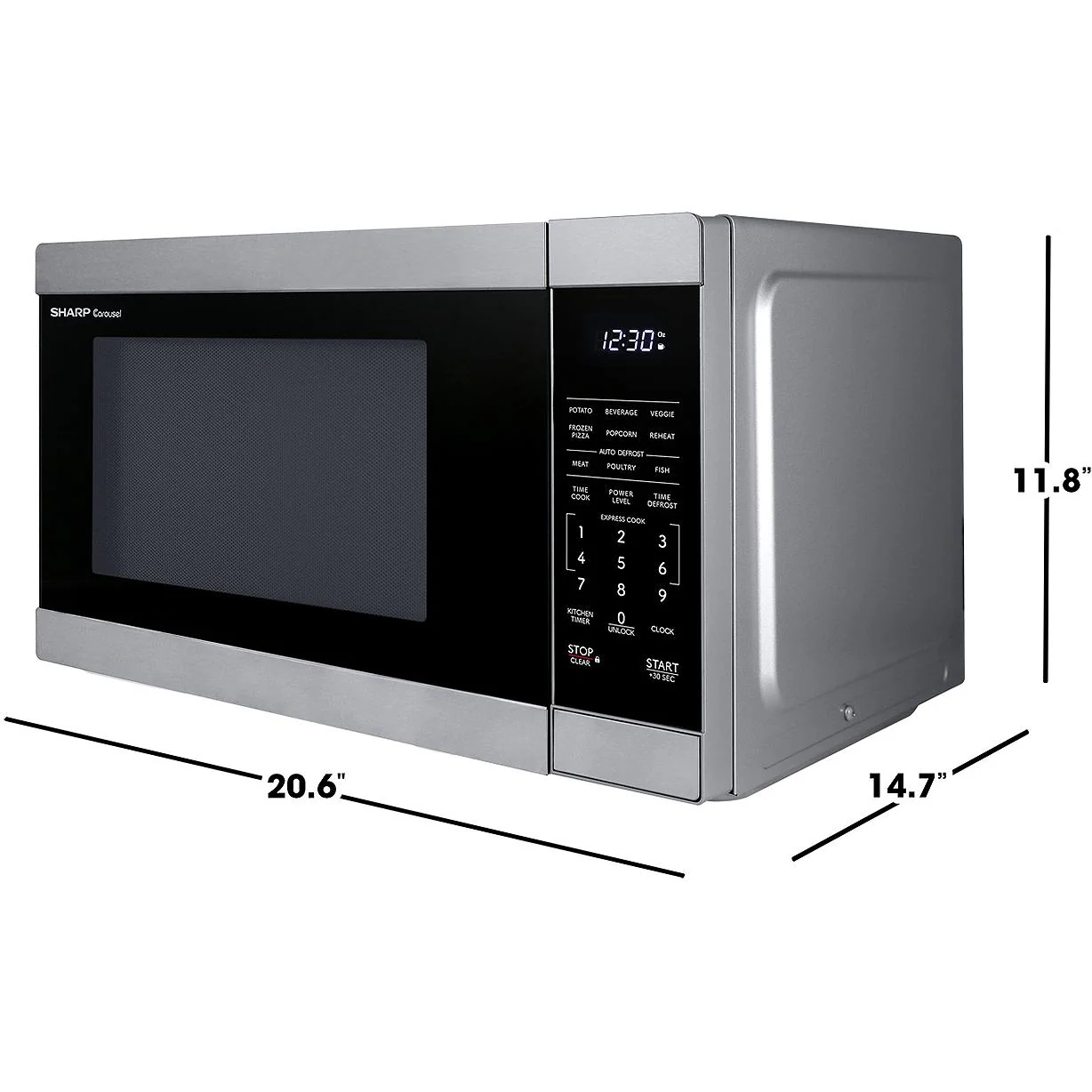 2025 Sharp 20.6-inch Magnetron, 1.1 cu. ft. SMC1162KSC