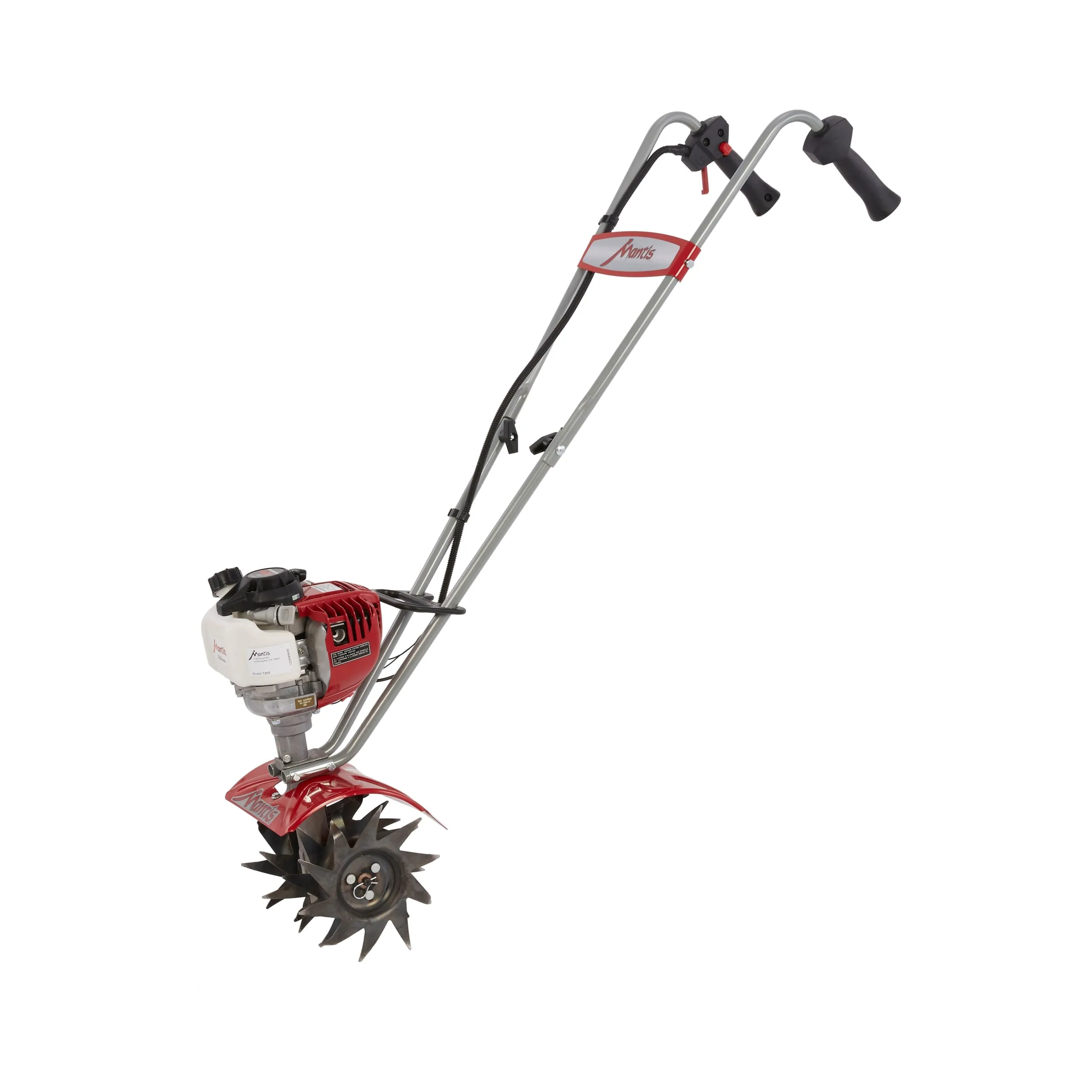 MANTIS 7268 Mini-Cultivator / Grondfrees �C 25 cc motor �C 9 inch voorste frezen �C Voorwaartse rotatie (CARB)