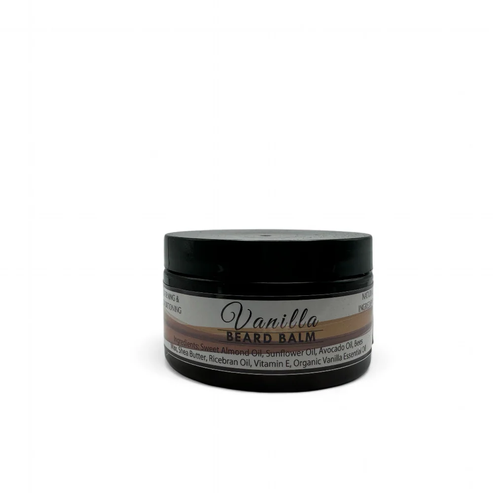 All-Natural Beard Balm �C Scented with Vanilla Essential Oil