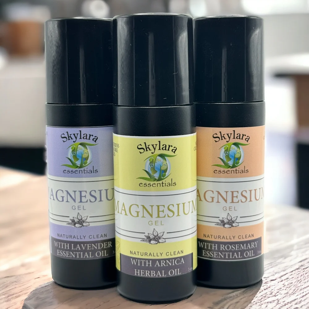 Magnesium Gel Roll-On with Essential Oils 3oz.