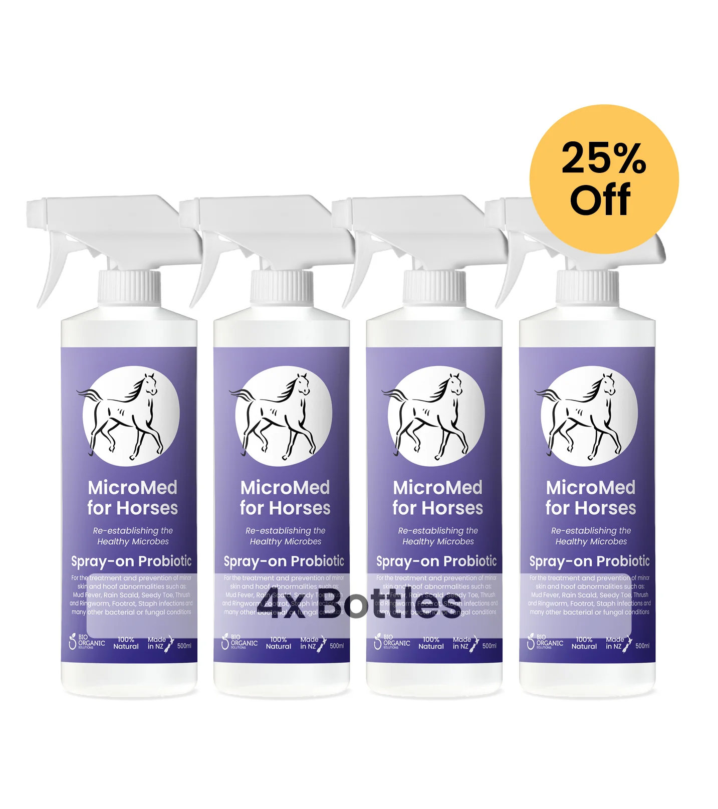 MicroMed for Horses Acute Care �C 500ml 4 for 3 Bundle