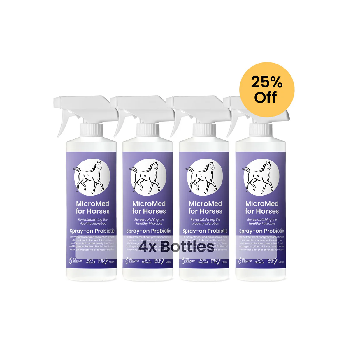 MicroMed for Horses Acute Care �C 500ml 4 for 3 Bundle