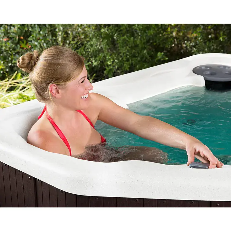Lifesmart Spas 3 - Person 17 - Jet Plug And Play Hot Tub with Ozonator in Espresso