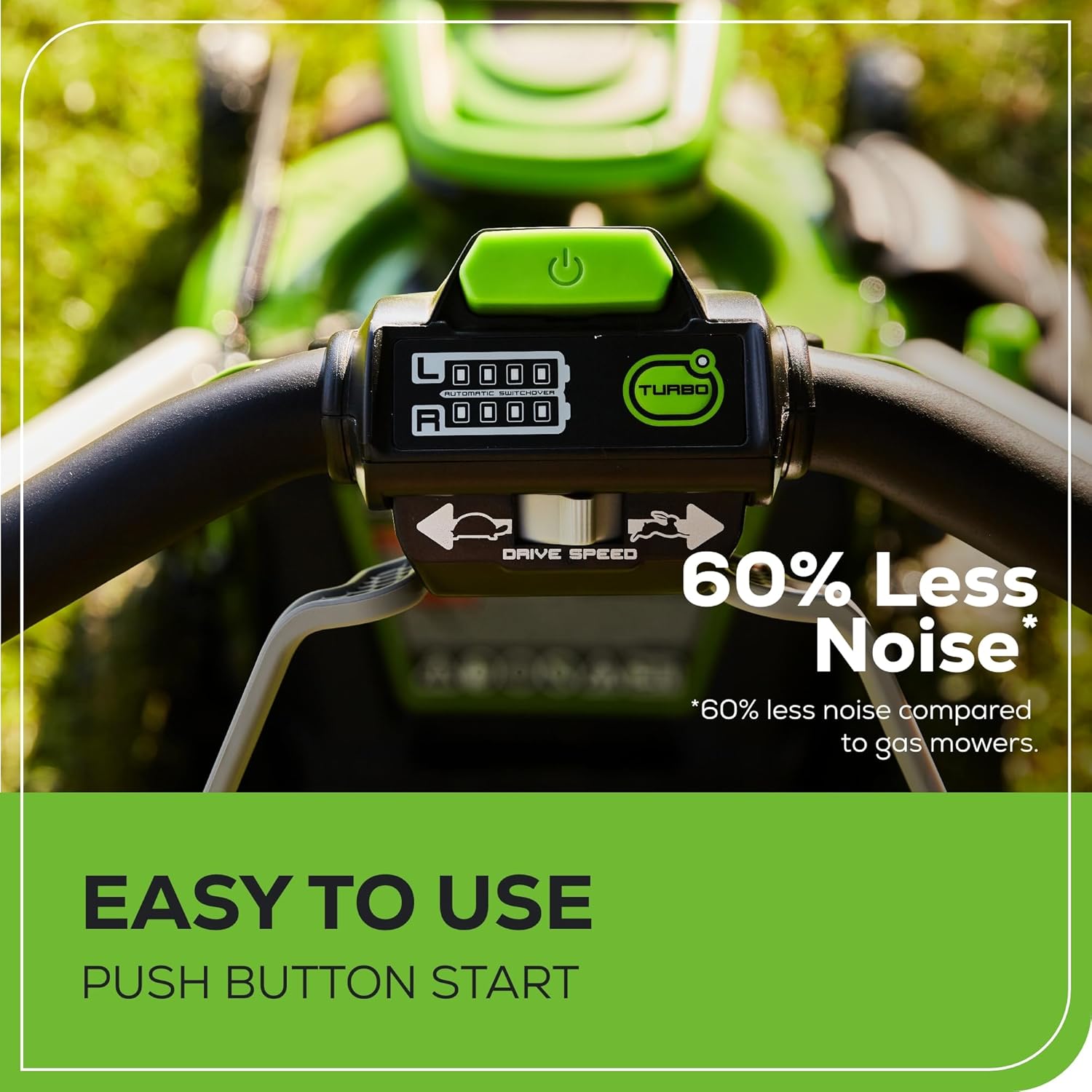 60V 21 Cordless (Self-Propelled) Lawn Mower . 2 x 4.0Ah Batteries and Dual Port Rapid Charger