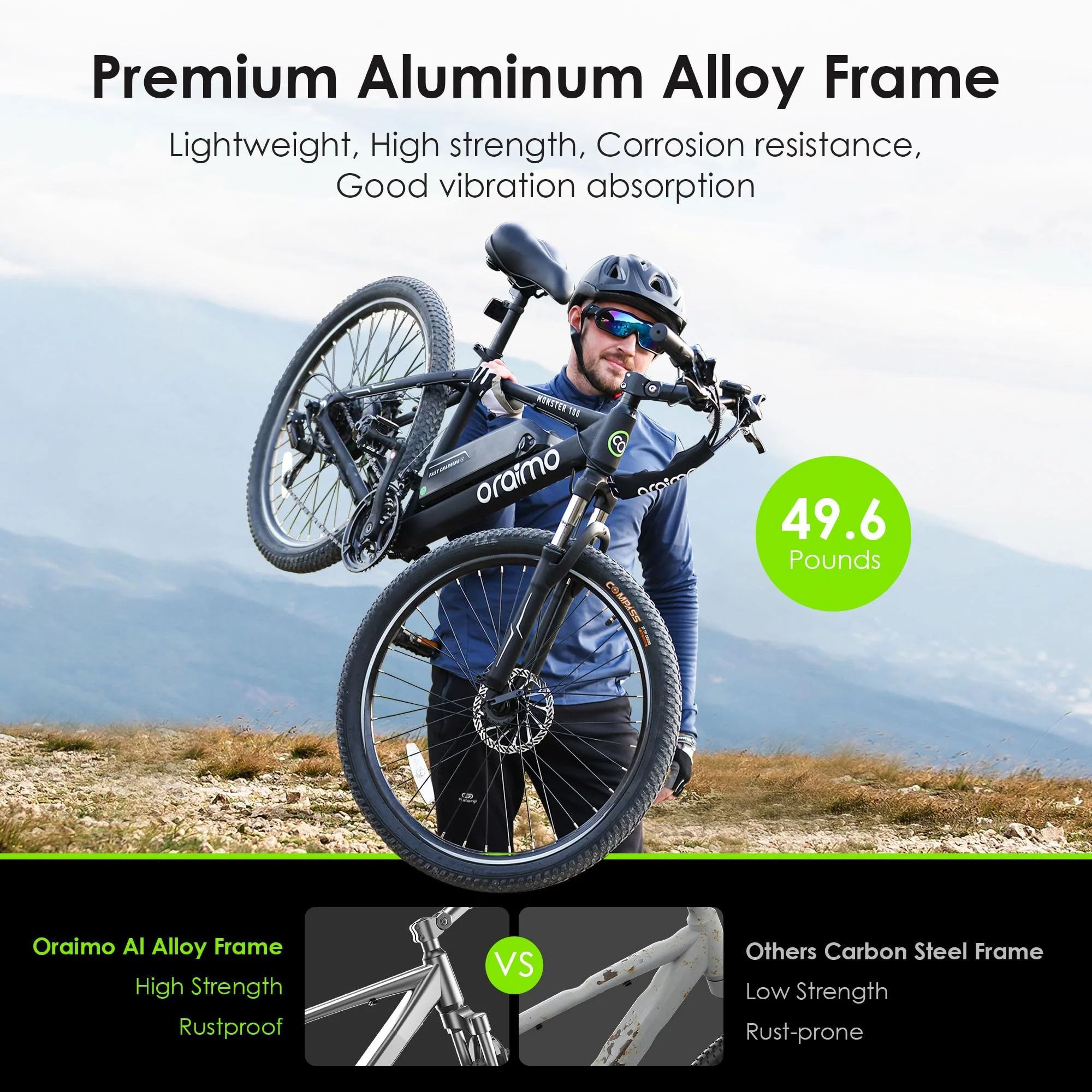 Oraimo Electric Bike for Adults with 350W BAFANG Motor