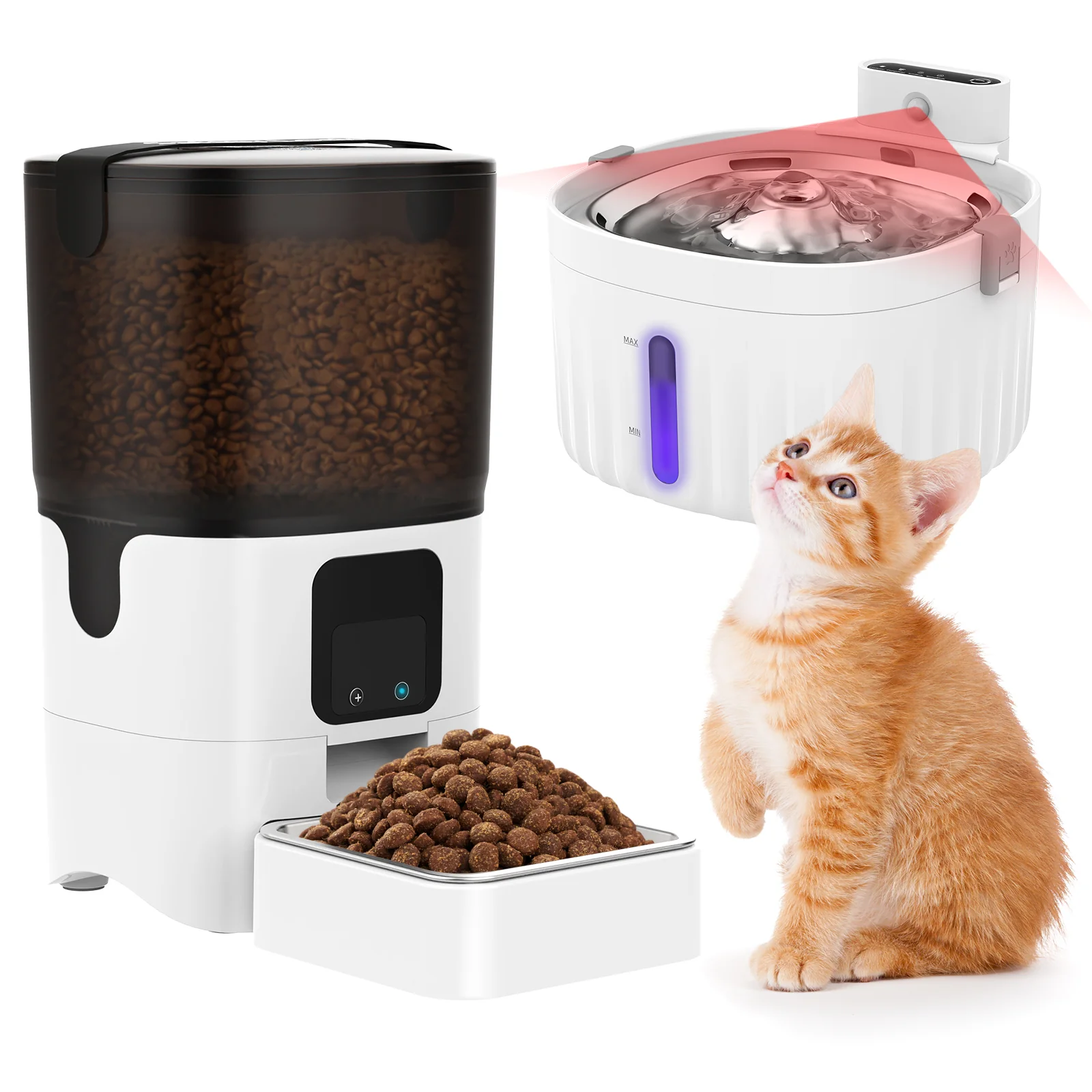 Automatic Cat Feeder WiFi & Pet Water Fountain