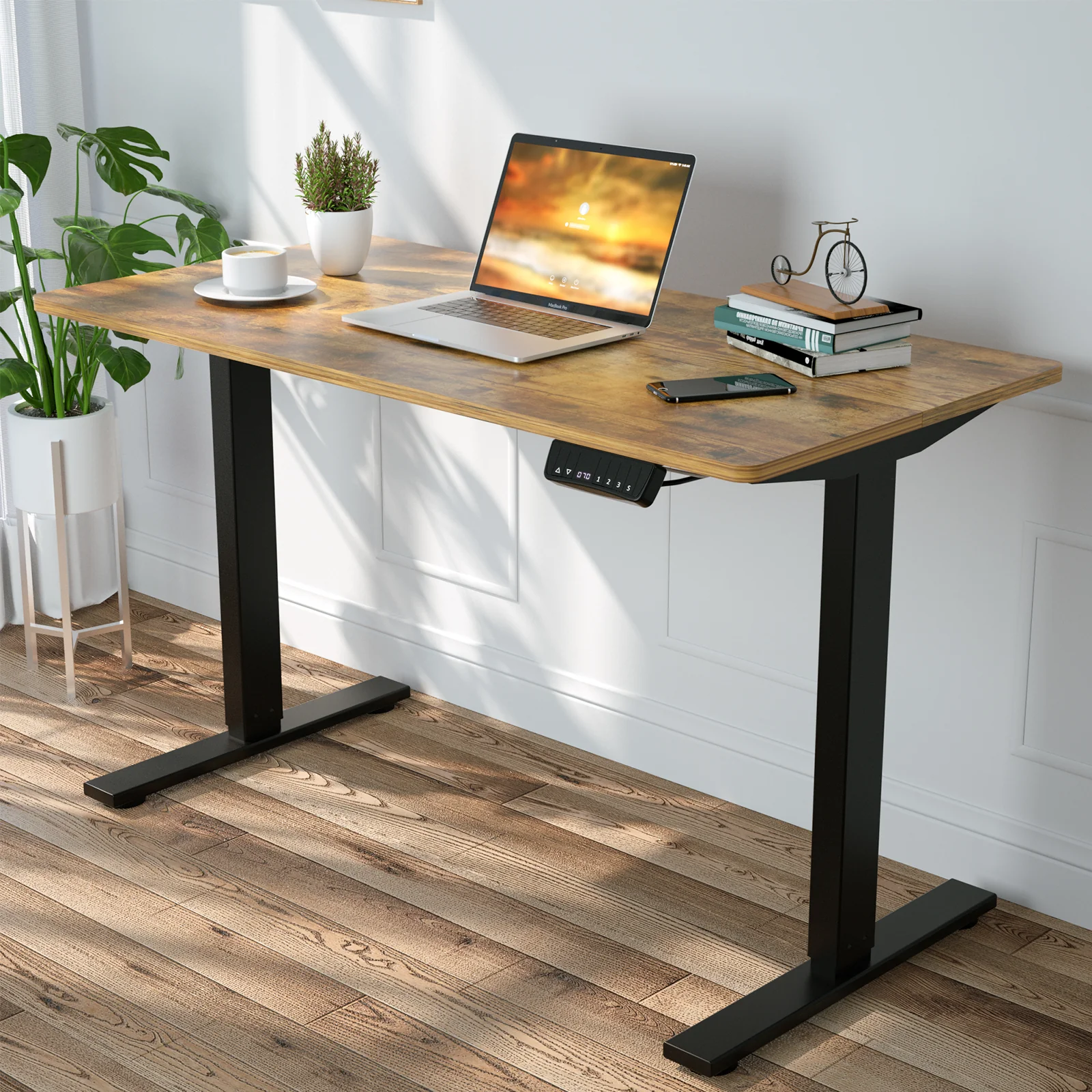 Electric Standing Desk 140cm & Office Chair