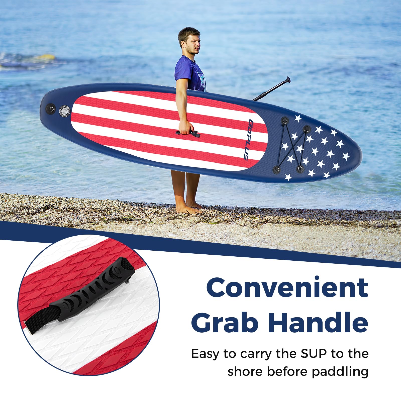 Inflatable Stand Up Paddle Board, 10FT SUP