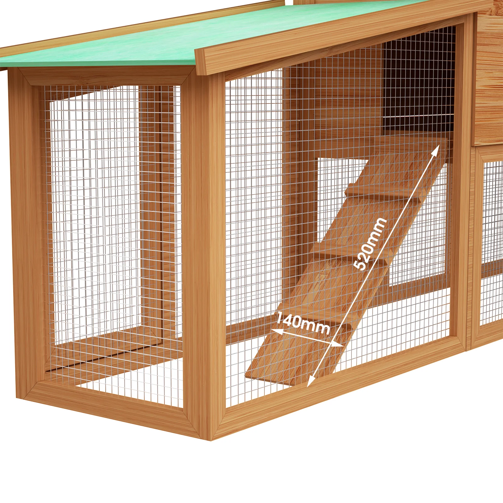 Rabbit Hutch Chicken Coop 2 Level