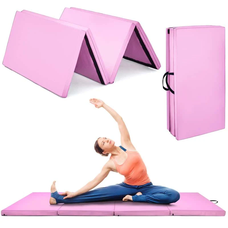 8' x 4' Anti-Tear Folding Gymnastics Mat for Yoga Fitness, 2