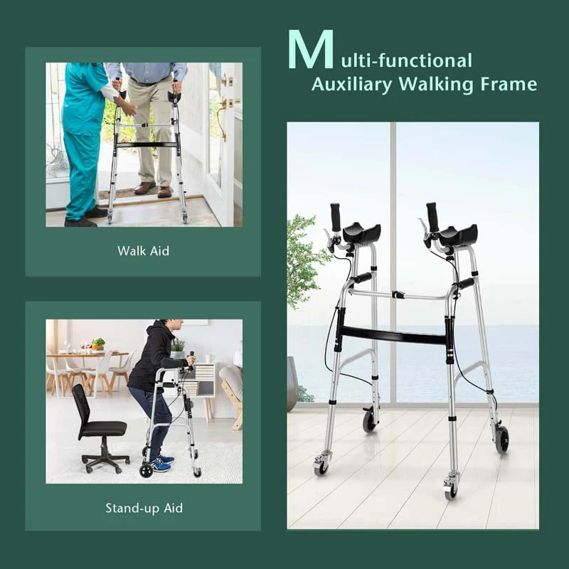 Foldable Standard Walker with 5