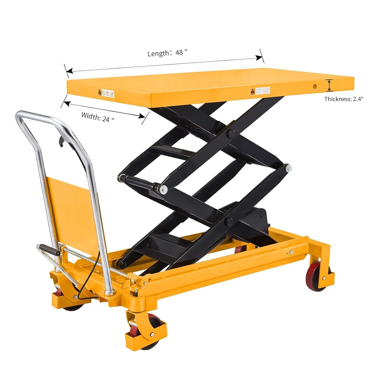 Hydraulic Lift Table Cart �C 770 lbs Capacity, 51