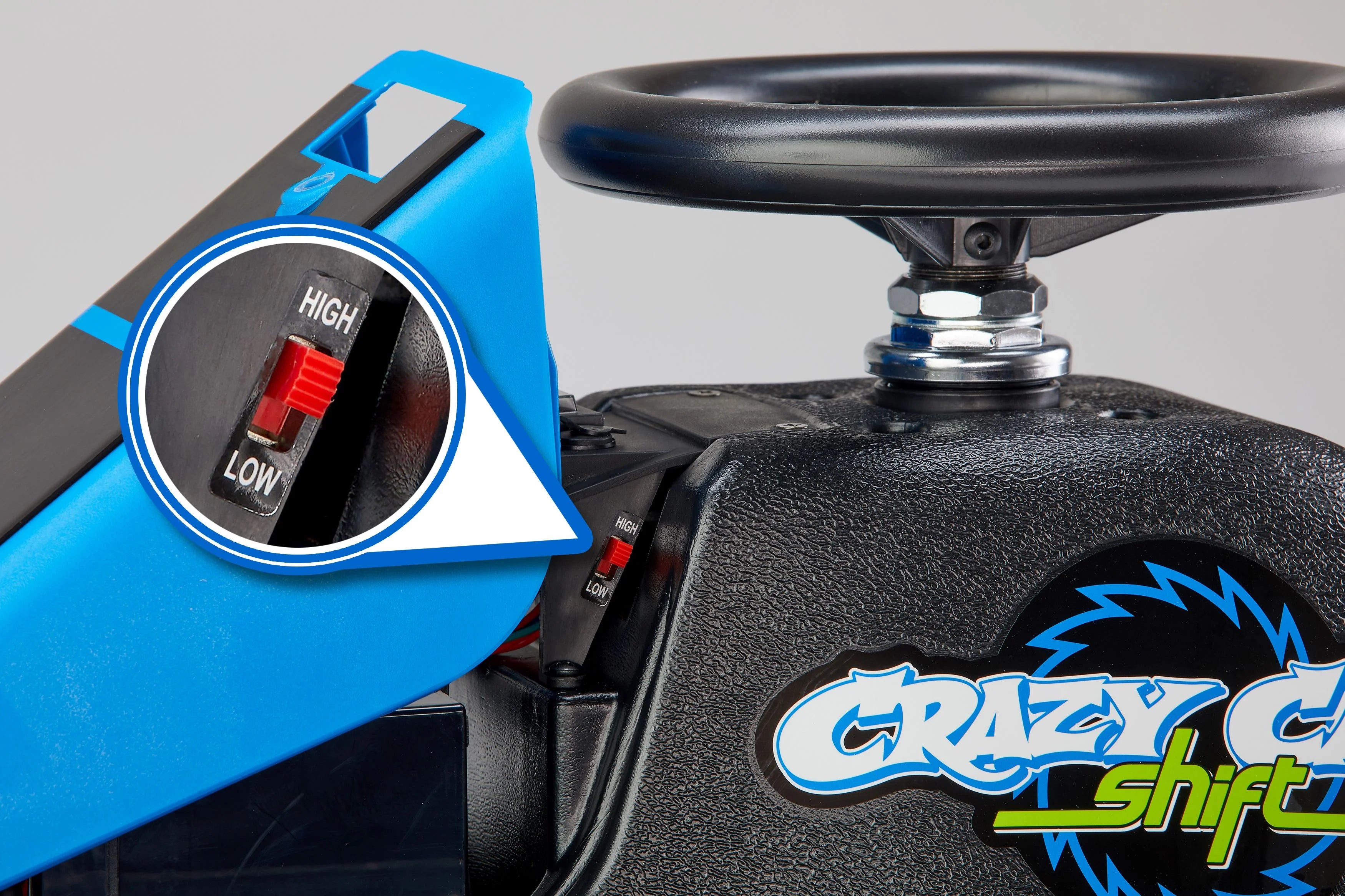 Razor Crazy Cart Shift - 12V Electric Drifting Go Kart for Kids - New High/Low Speed Switch and Simplified Drifting System