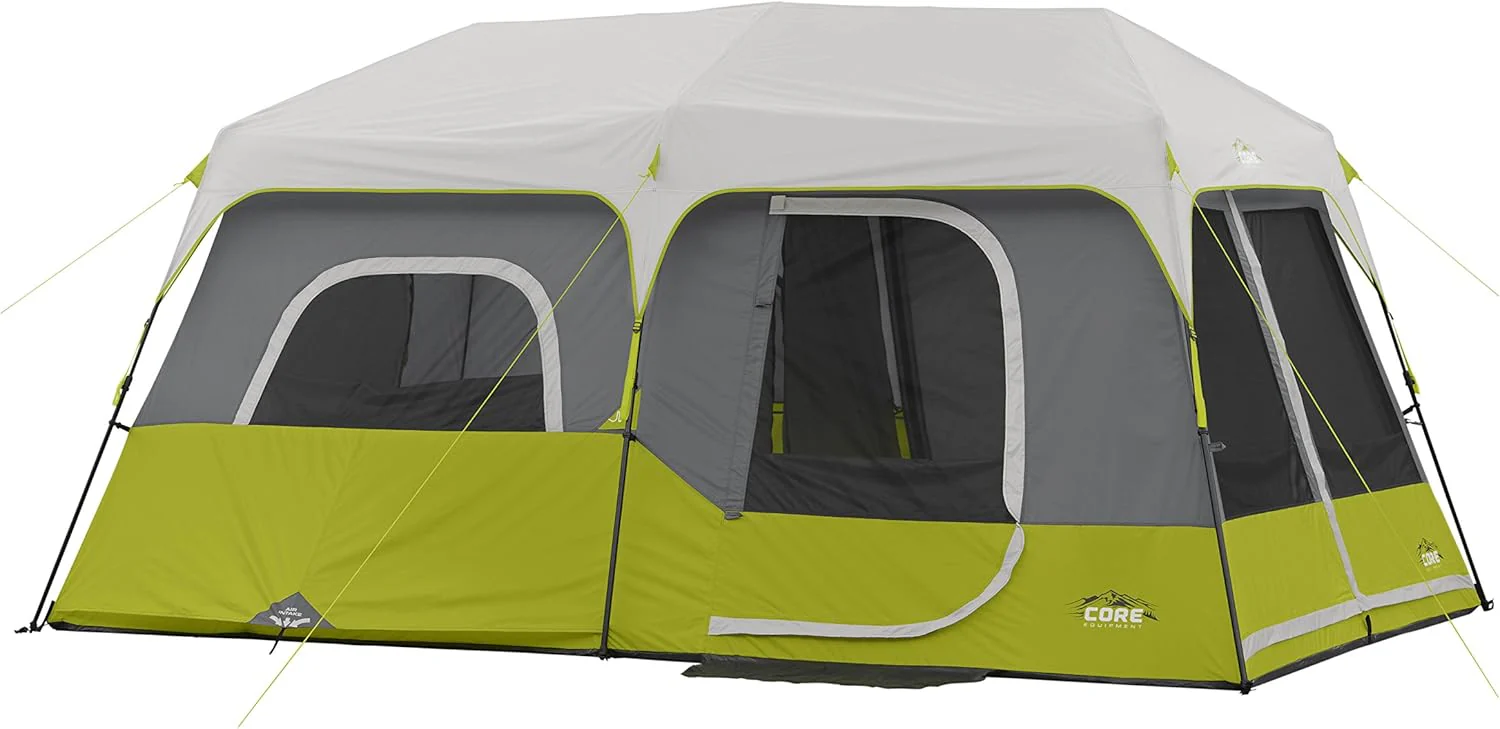 9 Person Instant Cabin Tent - 14' x 9', Green (40008)