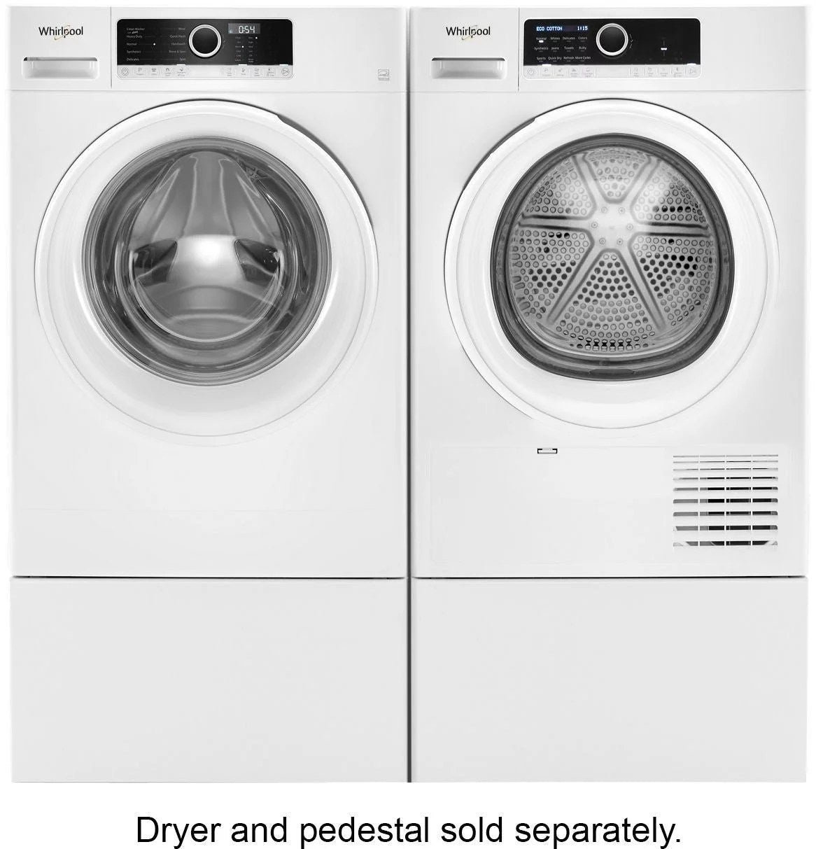 Whirlpool �C 1.9 Cu. Ft. High Efficiency Stackable Front-Load Washer with Detergent Dosing Aid �C White