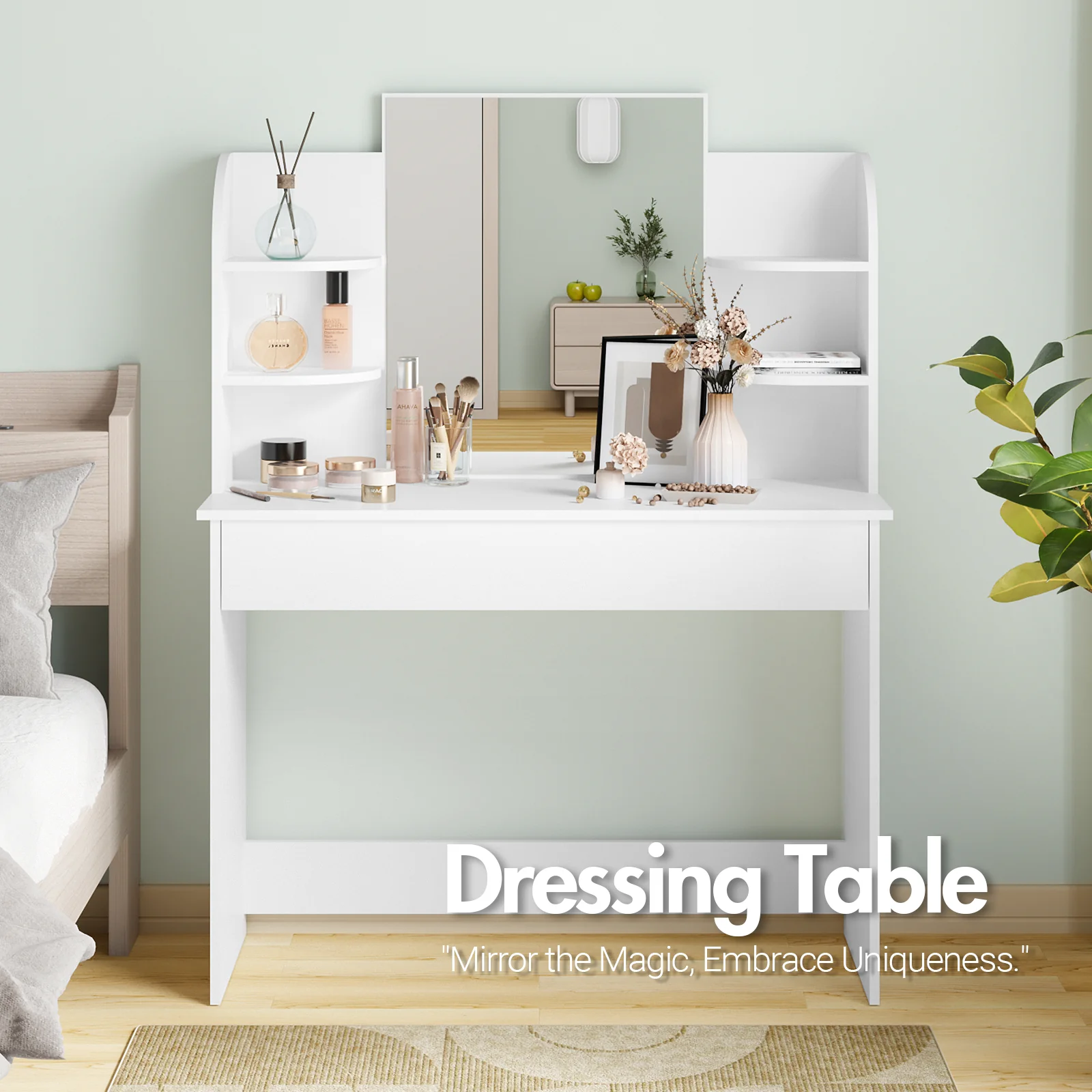 Dressing Table with Makeup Mirror Vanity Desk