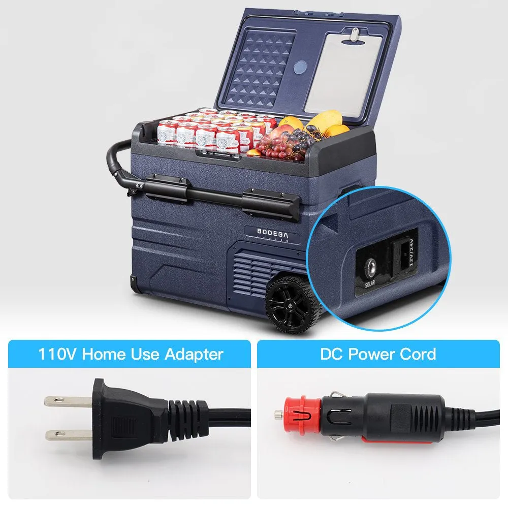 Portable 12V Car Refrigerator Freezer 37 Qt, Dual Zone, App Control, Energy Efficient, for Travel & Camping