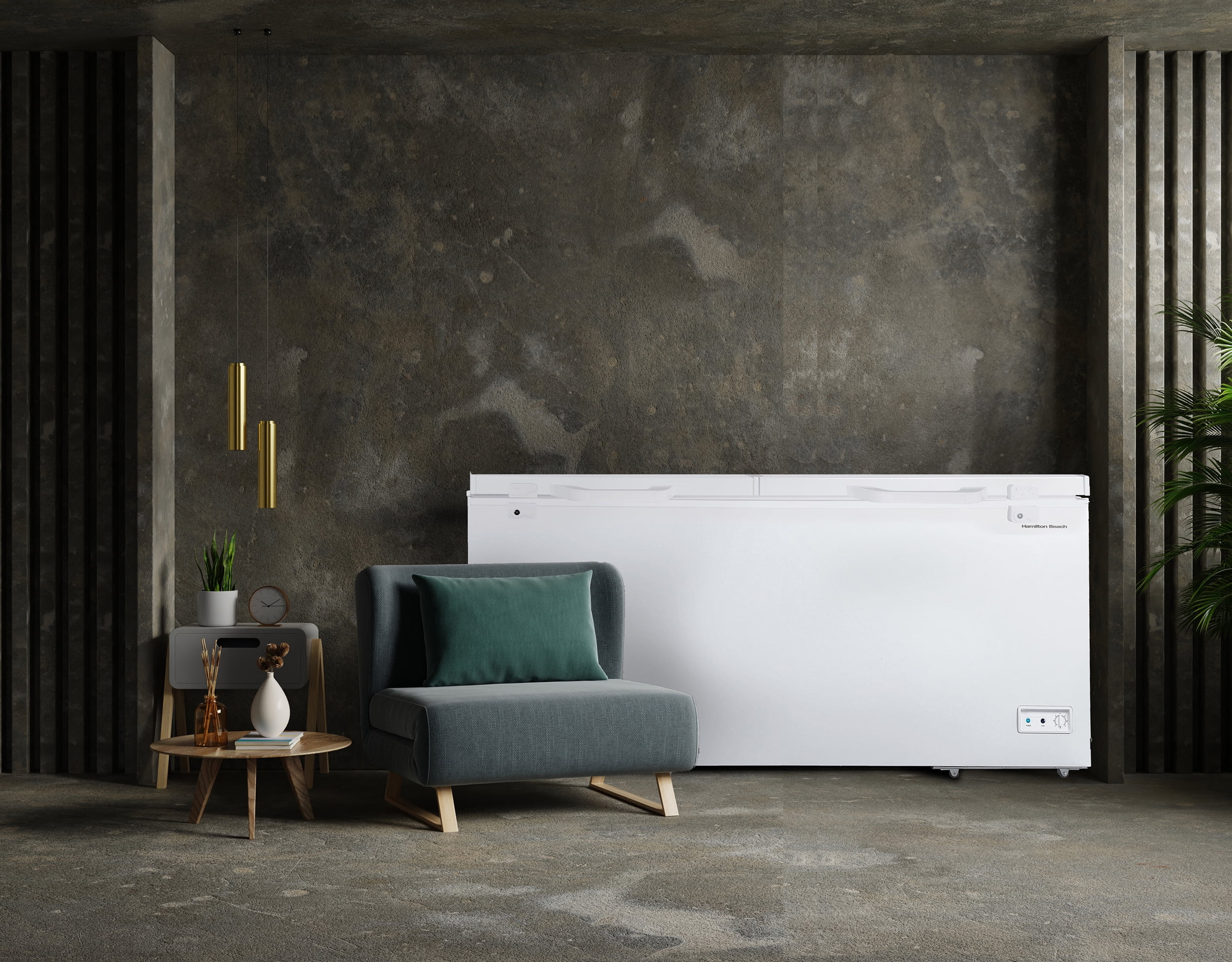 Hamilton Beach 21 Cu. ft. Chest Freezer, Double Doors, HZ9212, White