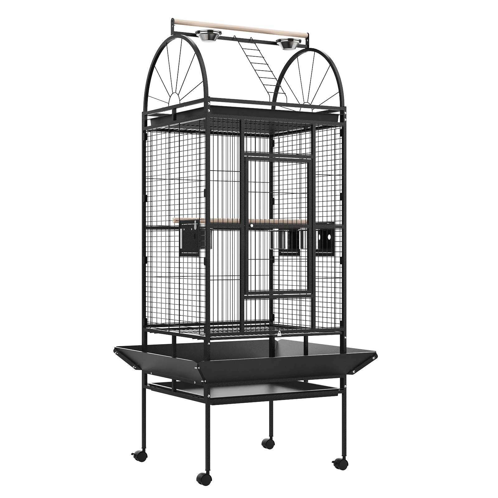 Large Bird Cage Top Ladder Parrot Aviary